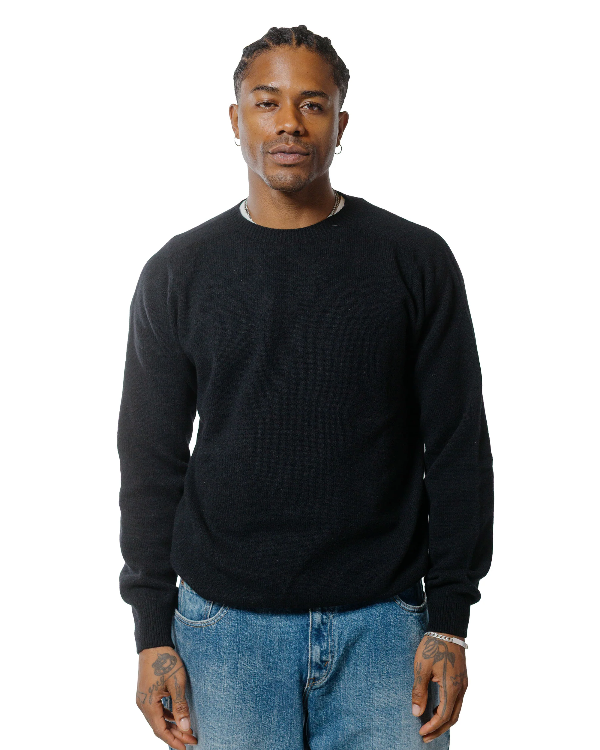 Lost & Found Wool Cashmere Sweater Italian Black - Image 2