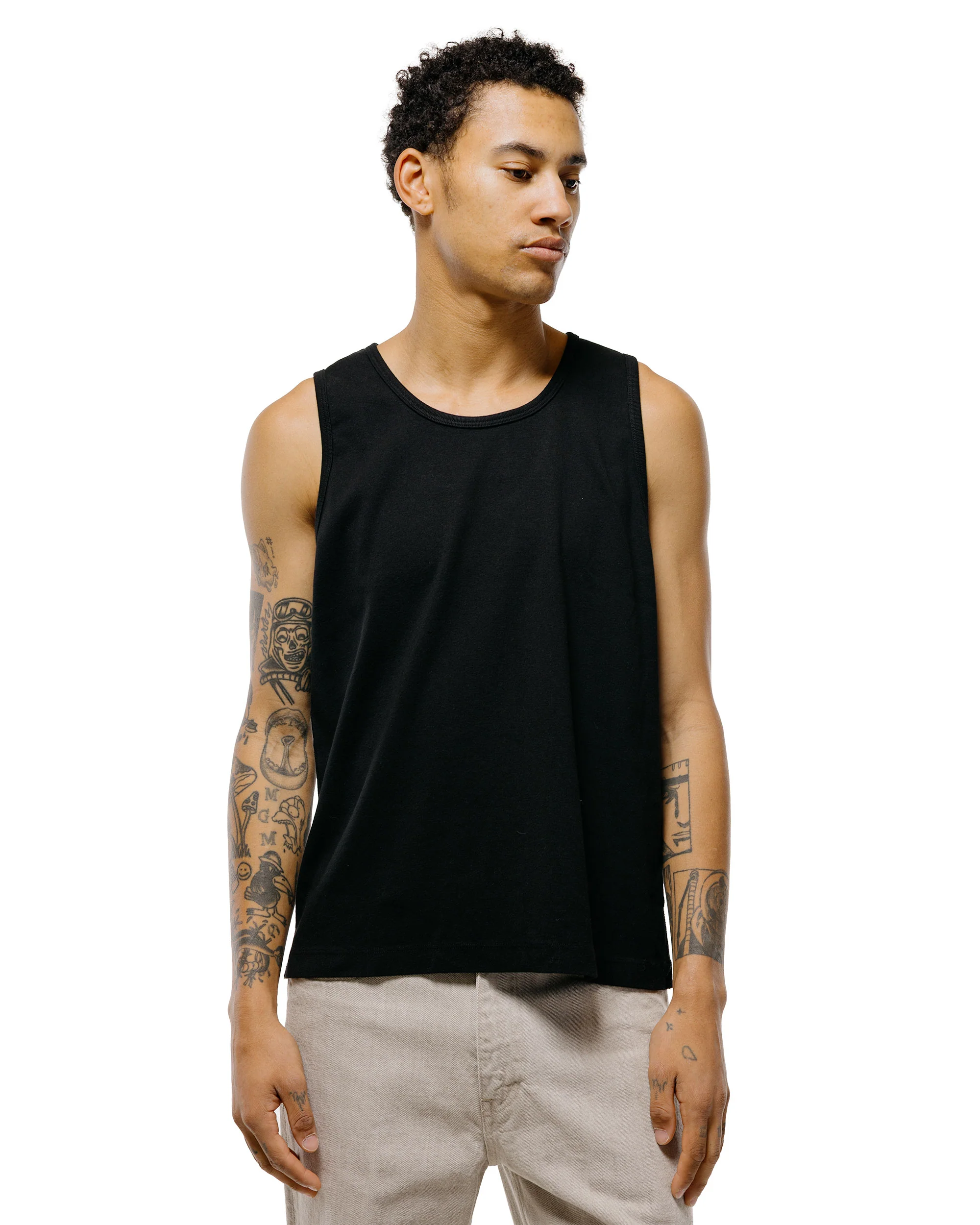 MAN-TLE LWCT0 Lady White Co. Singlet 2-Pack Black Rib - Image 2