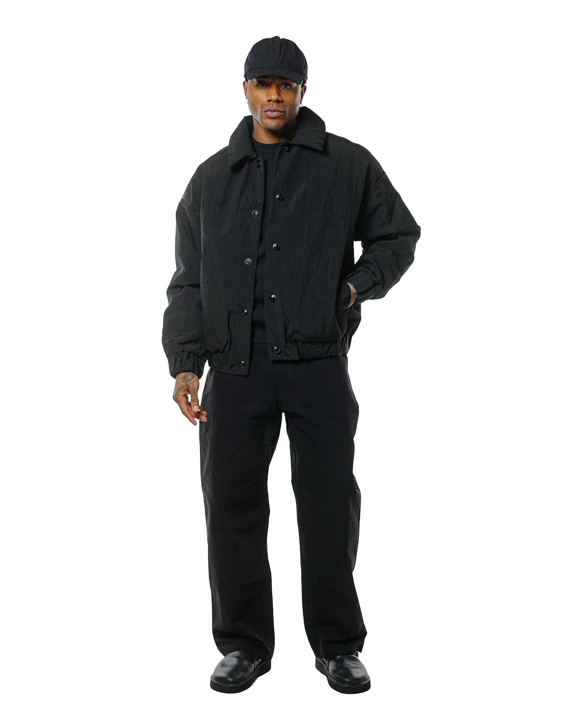 MAN-TLE R0D3 'Down Blouson' Black Nylon - Image 4