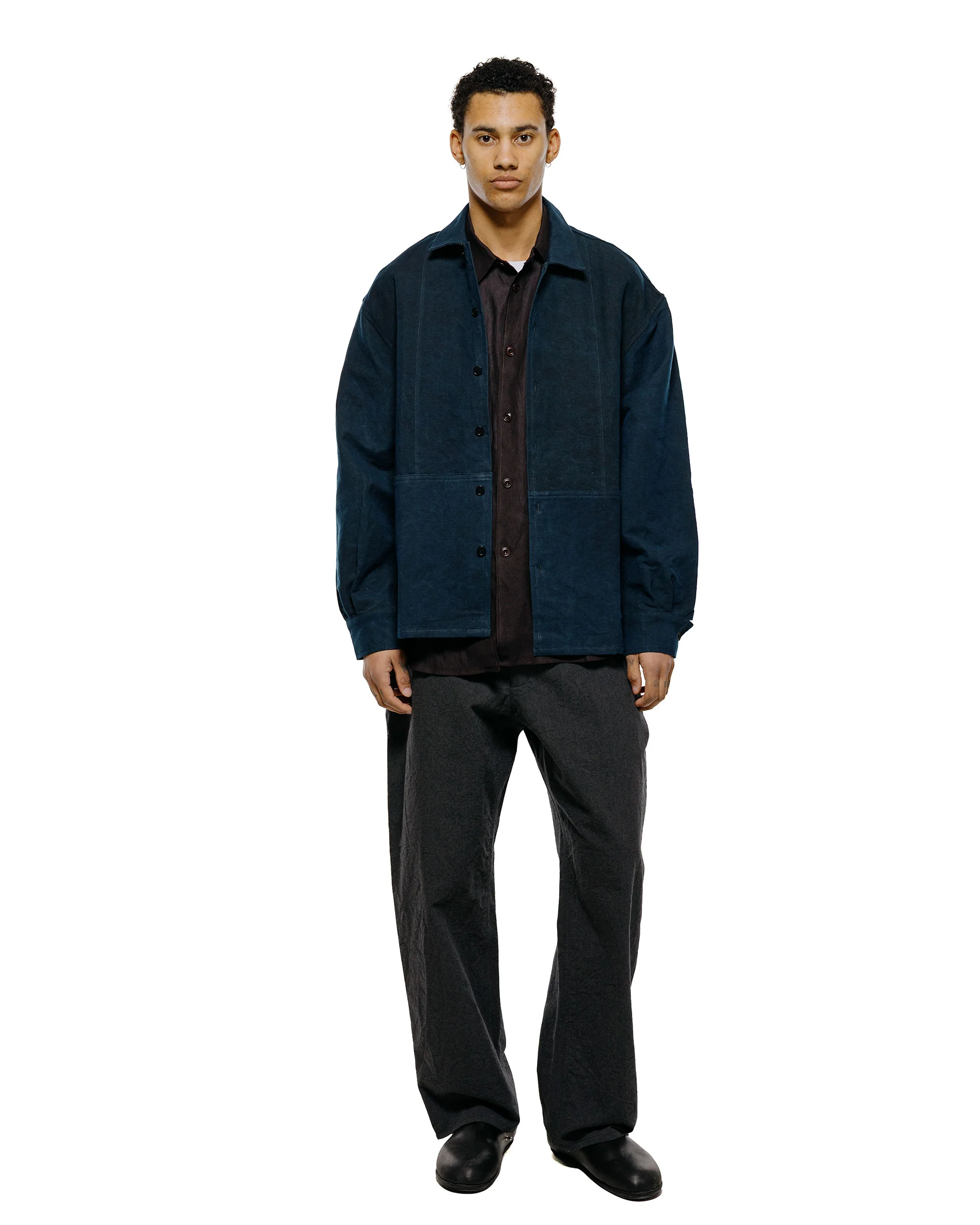 MAN-TLE R0S8 'Weather Shirt w/Pkt' Humic Paper Gabardine - Image 4