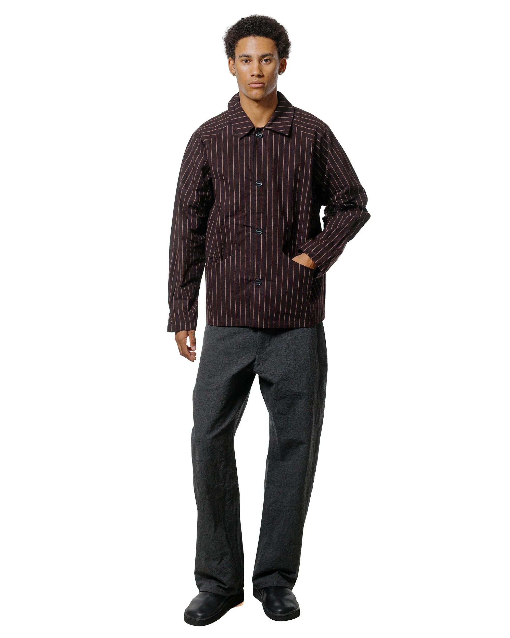 MAN-TLE R19P4 Wide Pants Granite Wool - Image 4