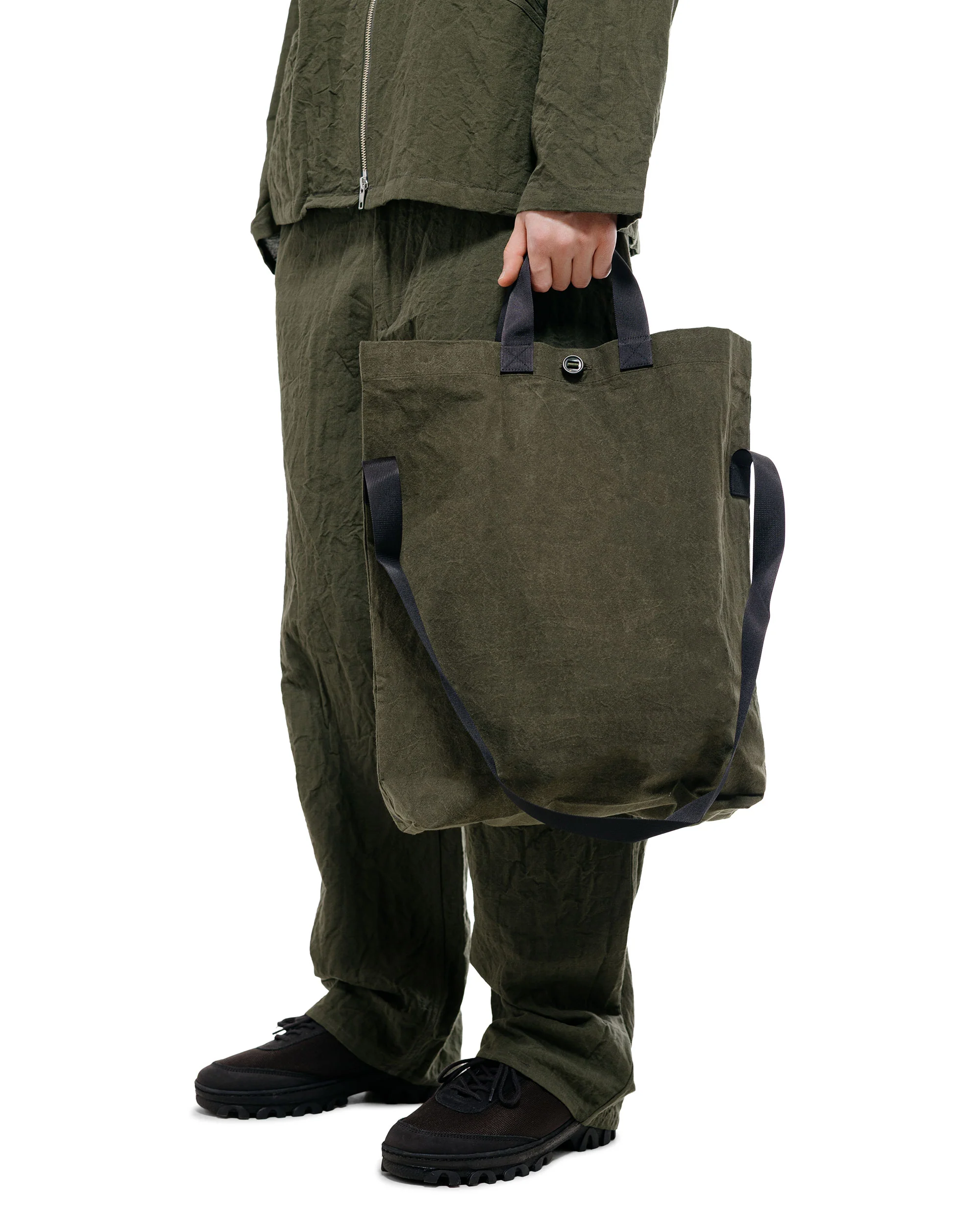 MAN-TLE R20B1 'Multi Handle Tote' Woodland Wax - Image 2
