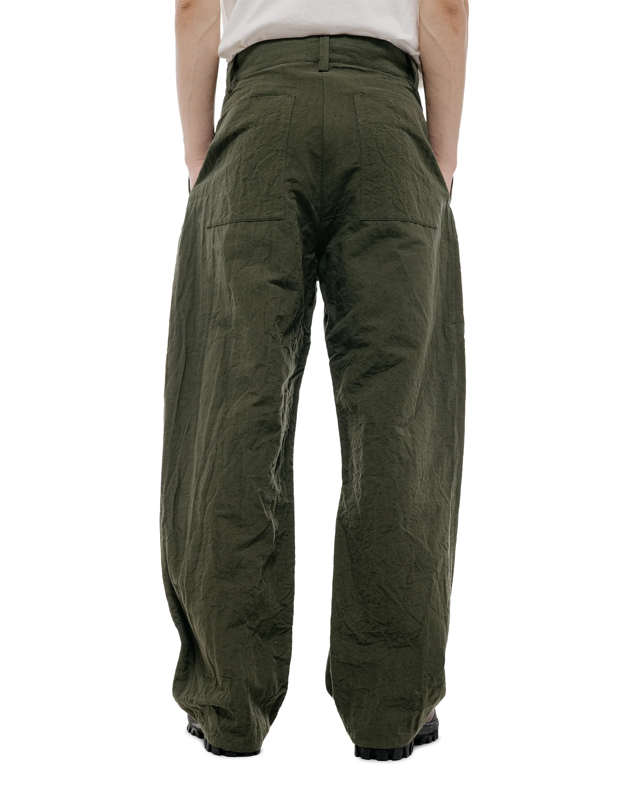 MAN-TLE R20P4 Wide Pants Woodland Linen - Image 4