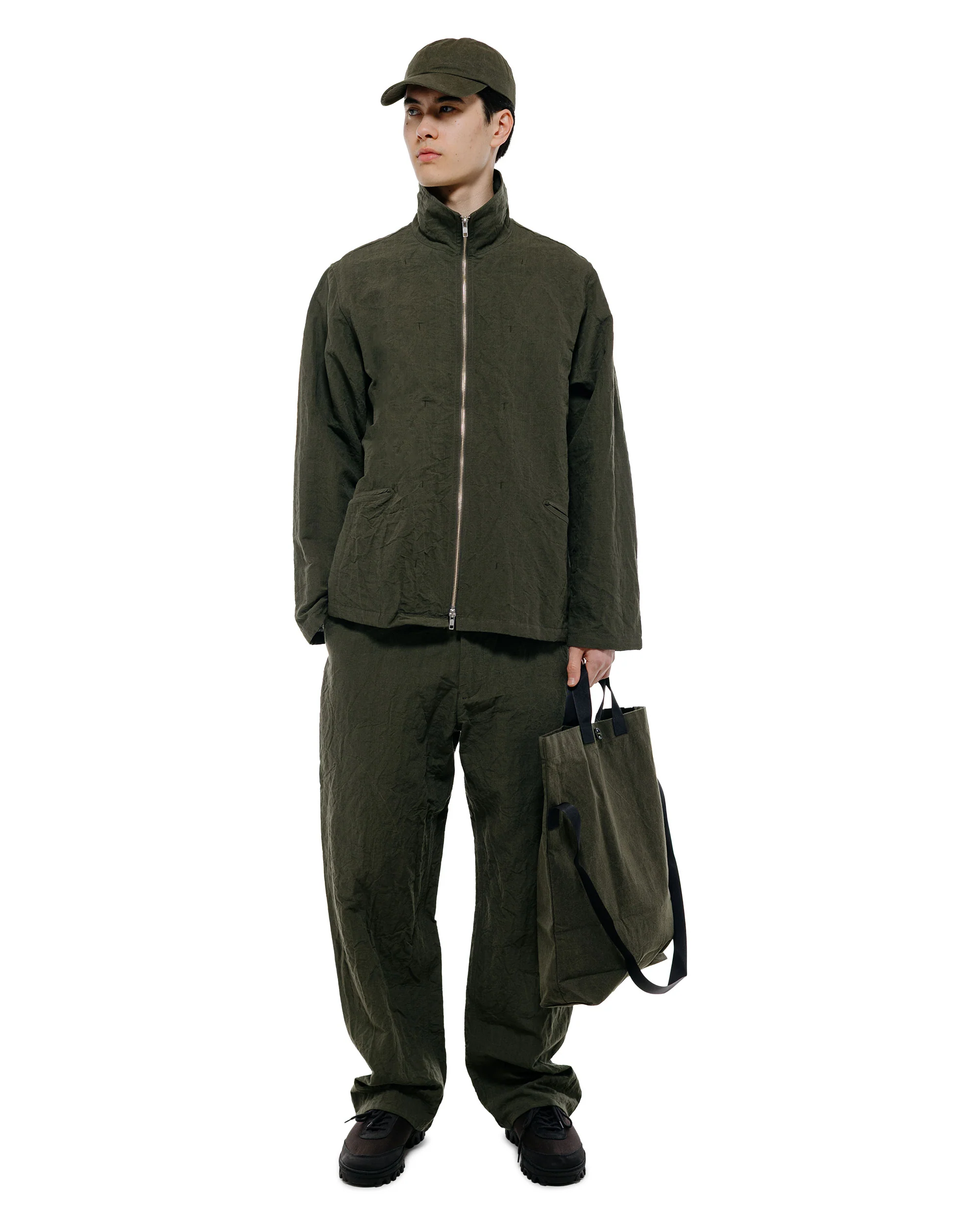MAN-TLE R20P4 Wide Pants Woodland Linen - Image 5