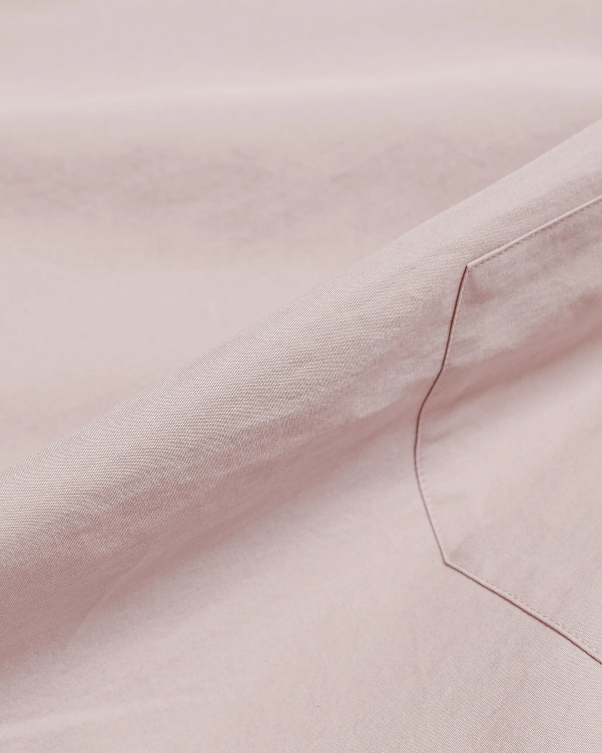 Margaret Howell Half Placket Shirt Paper Cotton Poplin Dusty Pink - Image 5