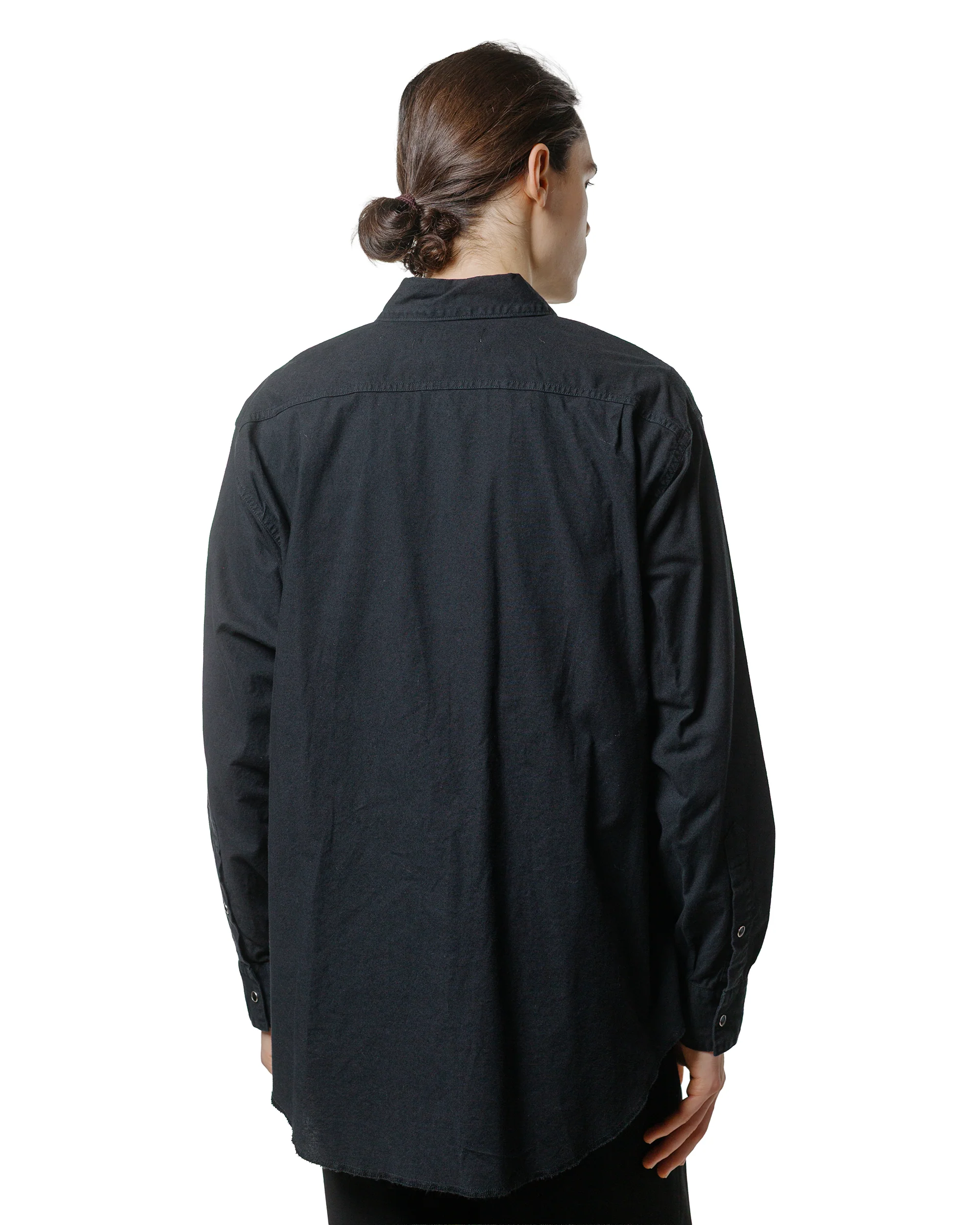 marka Western Shirt Organic Cotton Flannel Black - Image 3