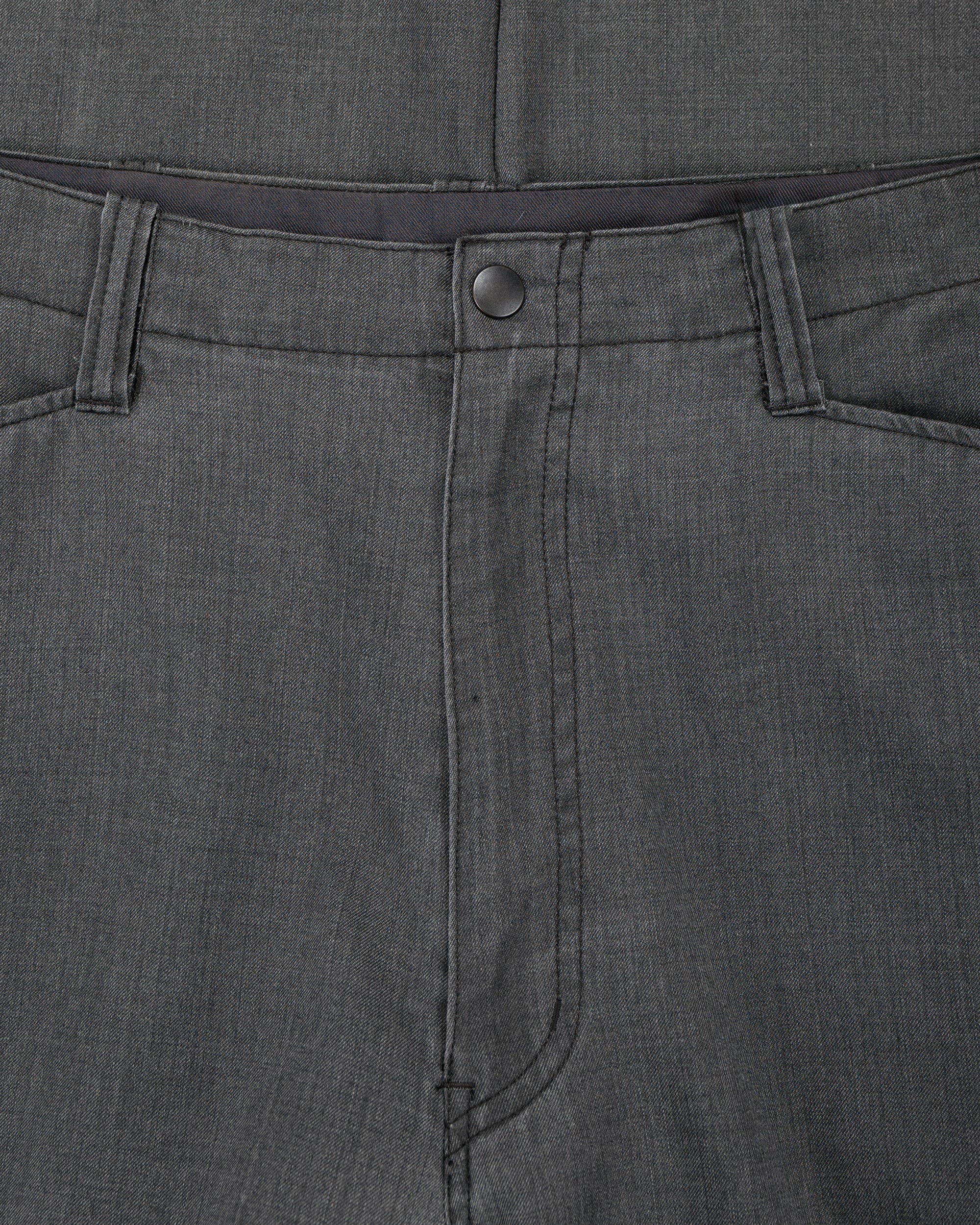 marka Work Pants Wool Gabardine Pigment Print Charcoal Gray - Image 5
