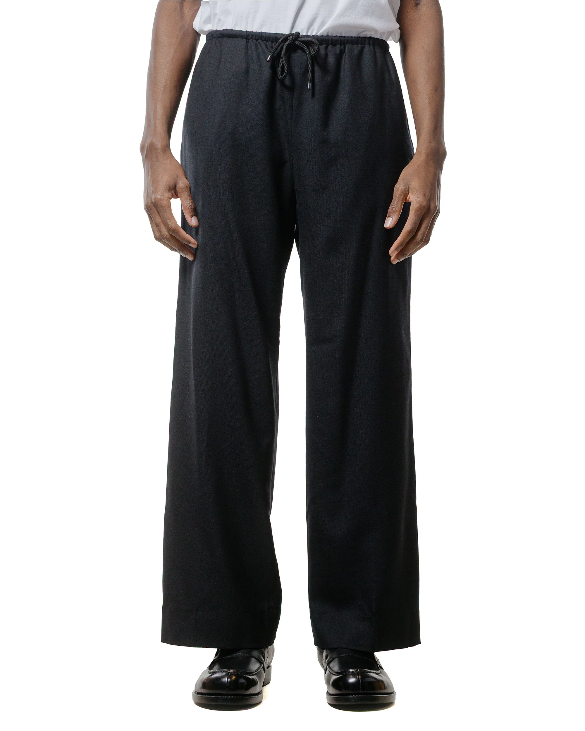 MARKAWARE Pajamas Pants 2/80 Organic Wool Viyella Black - Image 2