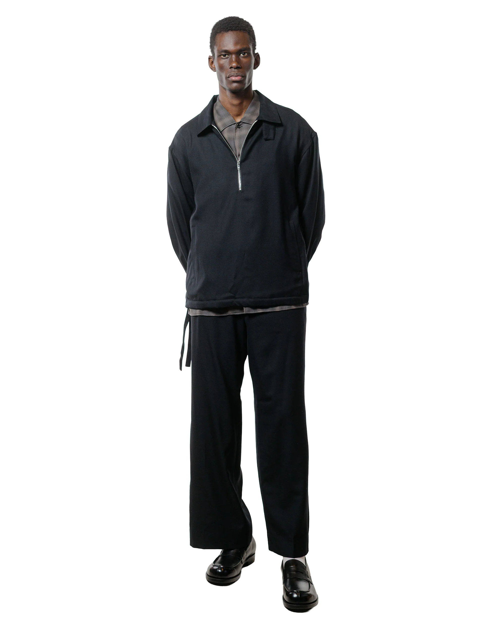 MARKAWARE Pajamas Pants 2/80 Organic Wool Viyella Black - Image 4