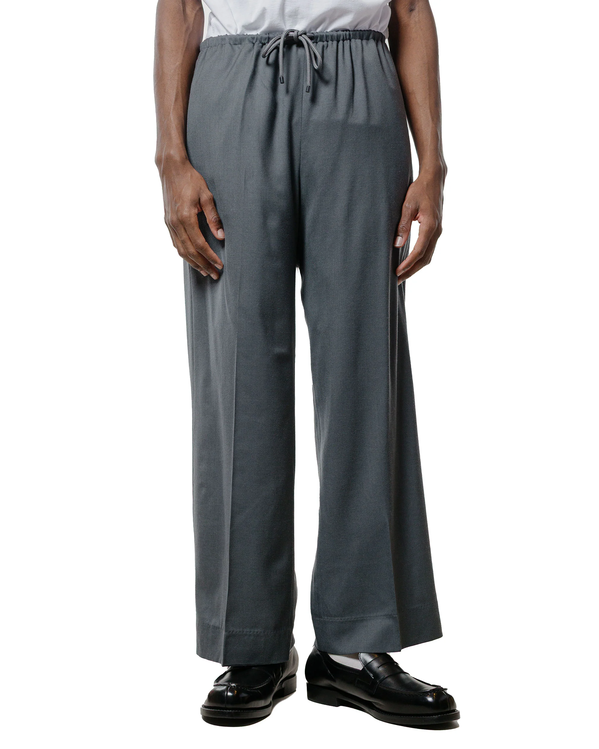 MARKAWARE Pajamas Pants 2/80 Organic Wool Viyella Forest Grey - Image 2