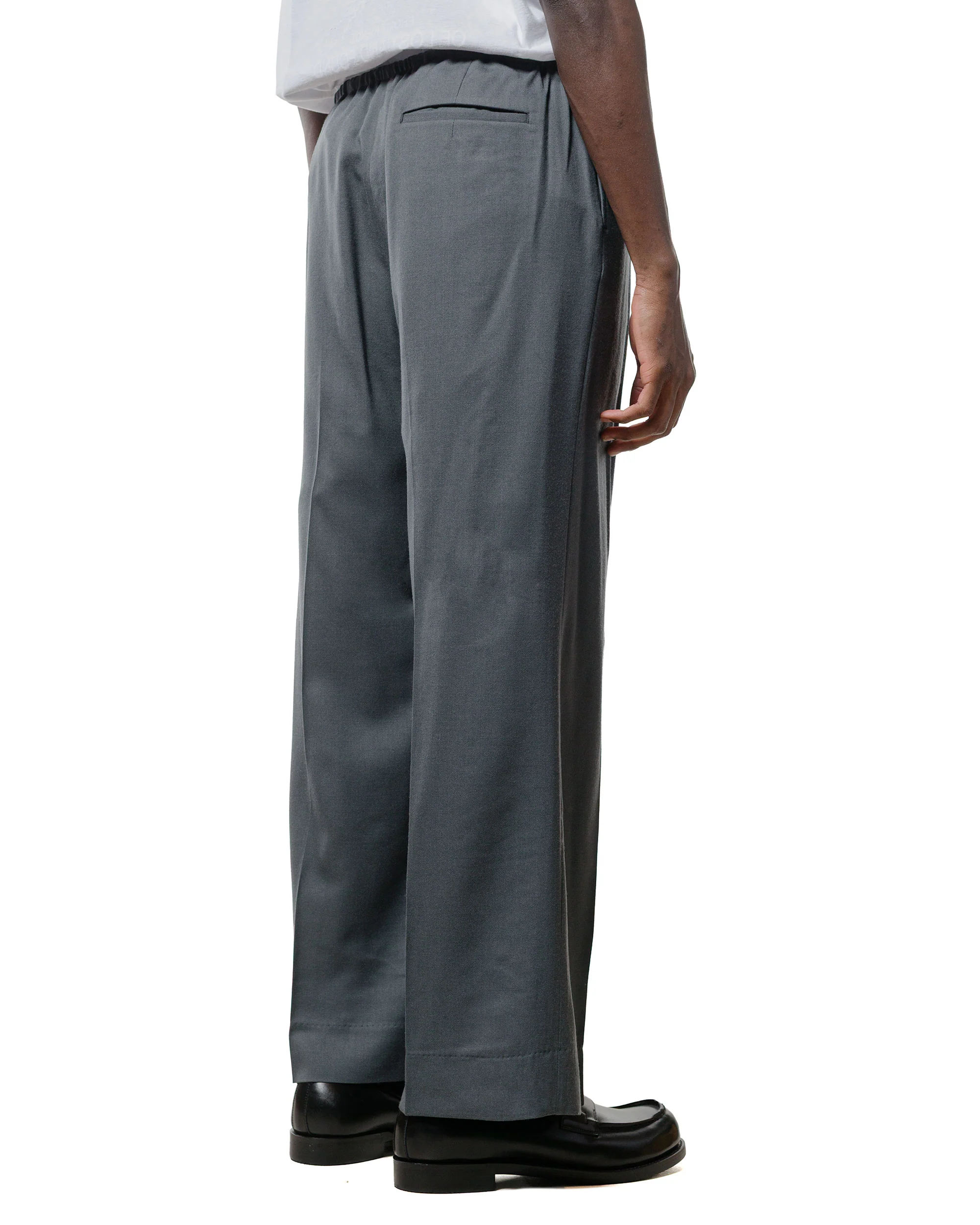 MARKAWARE Pajamas Pants 2/80 Organic Wool Viyella Forest Grey - Image 3