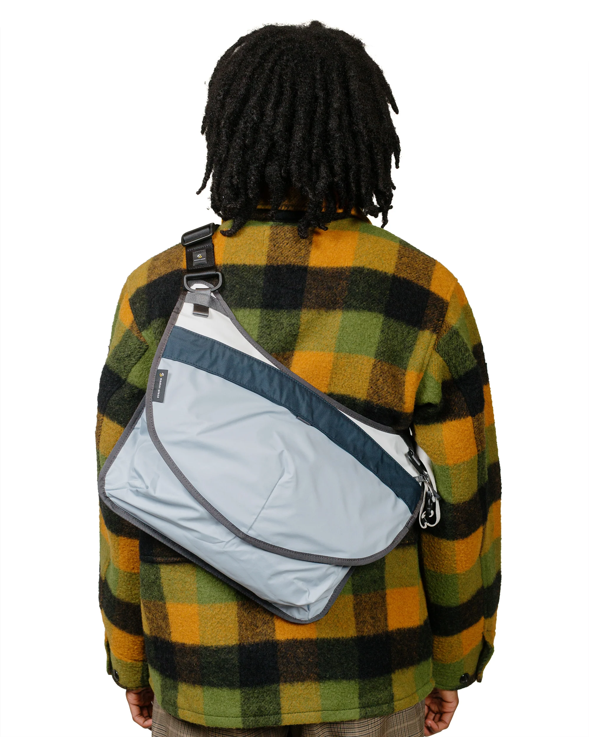 master-piece Face Shoulder Bag Sax Blue - Image 4