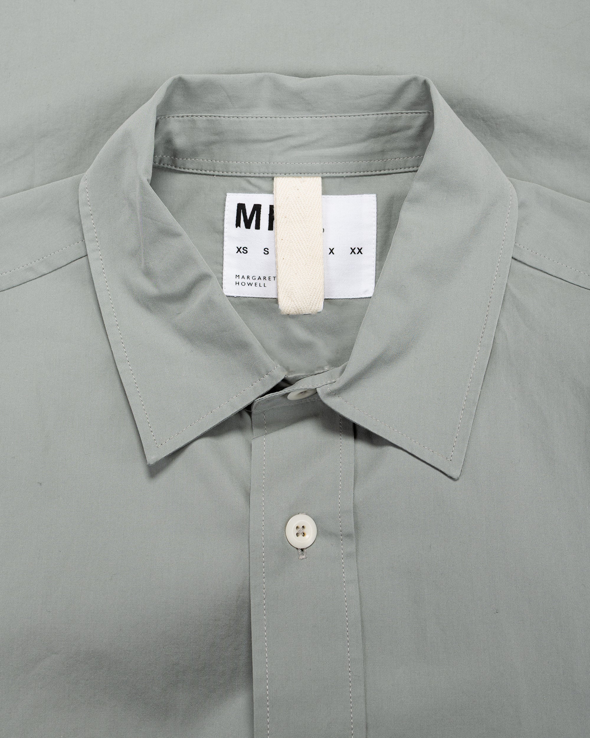 MHL Basic Shirt Compact Cotton Poplin Fog - Image 5