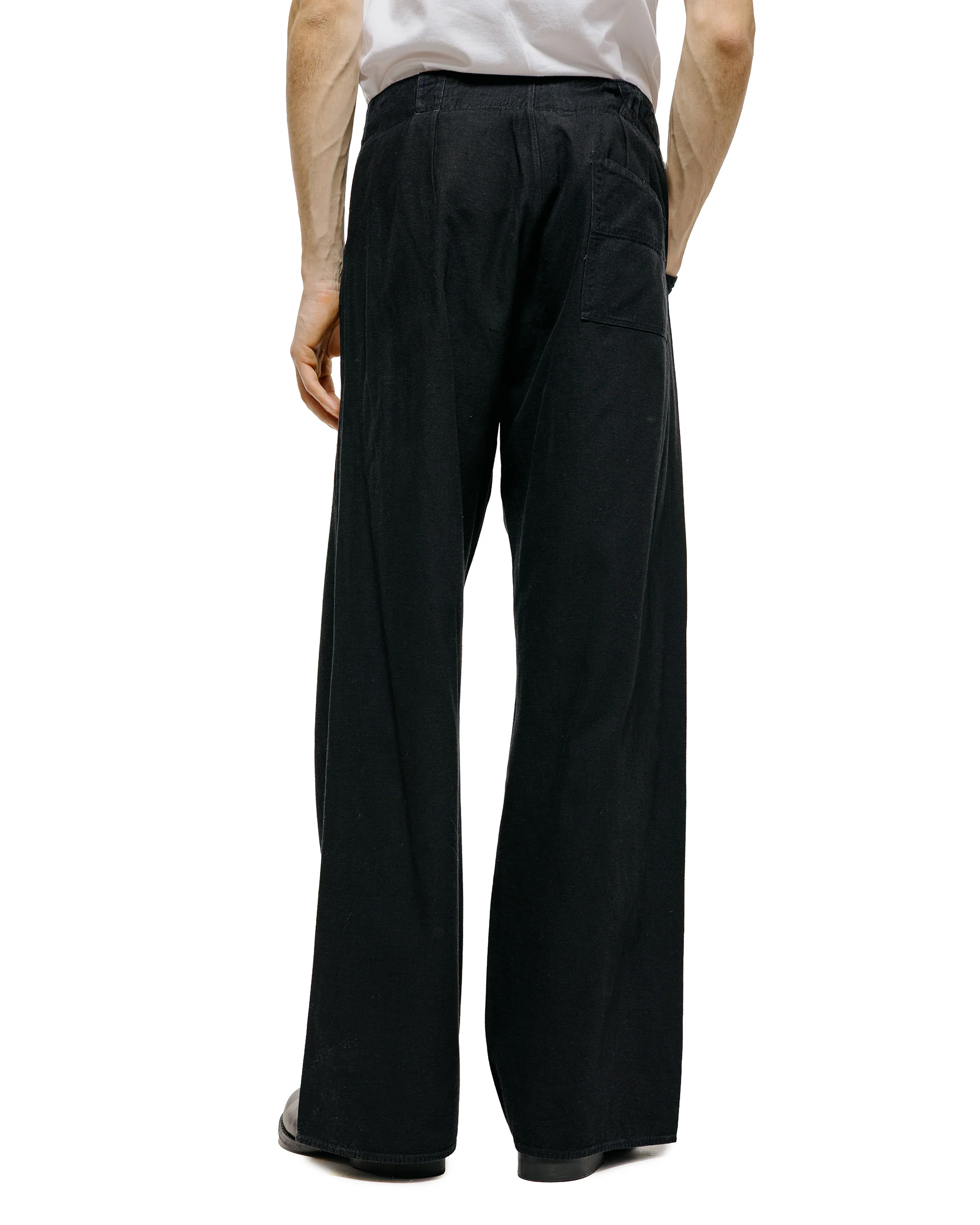 MotivMfg Doric Denim Trousers Cotton Hemp Lightweight Denim/Black - Image 3