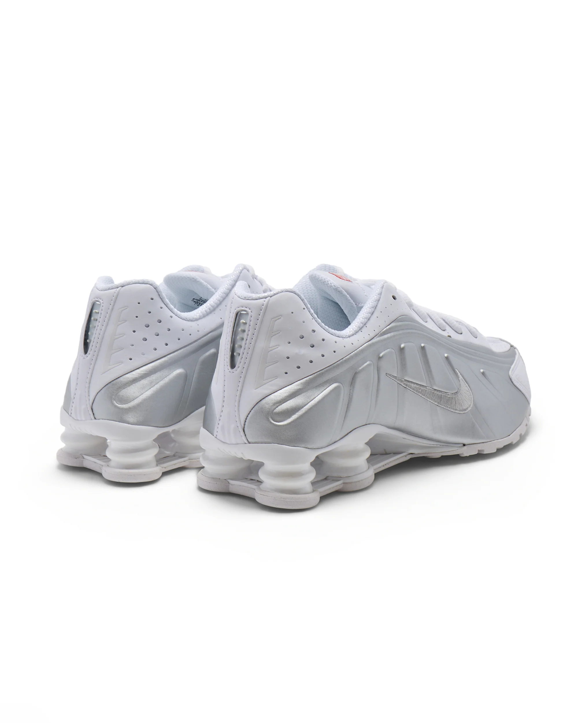 Nike Shox R4 White/Metallic Silver - Image 3