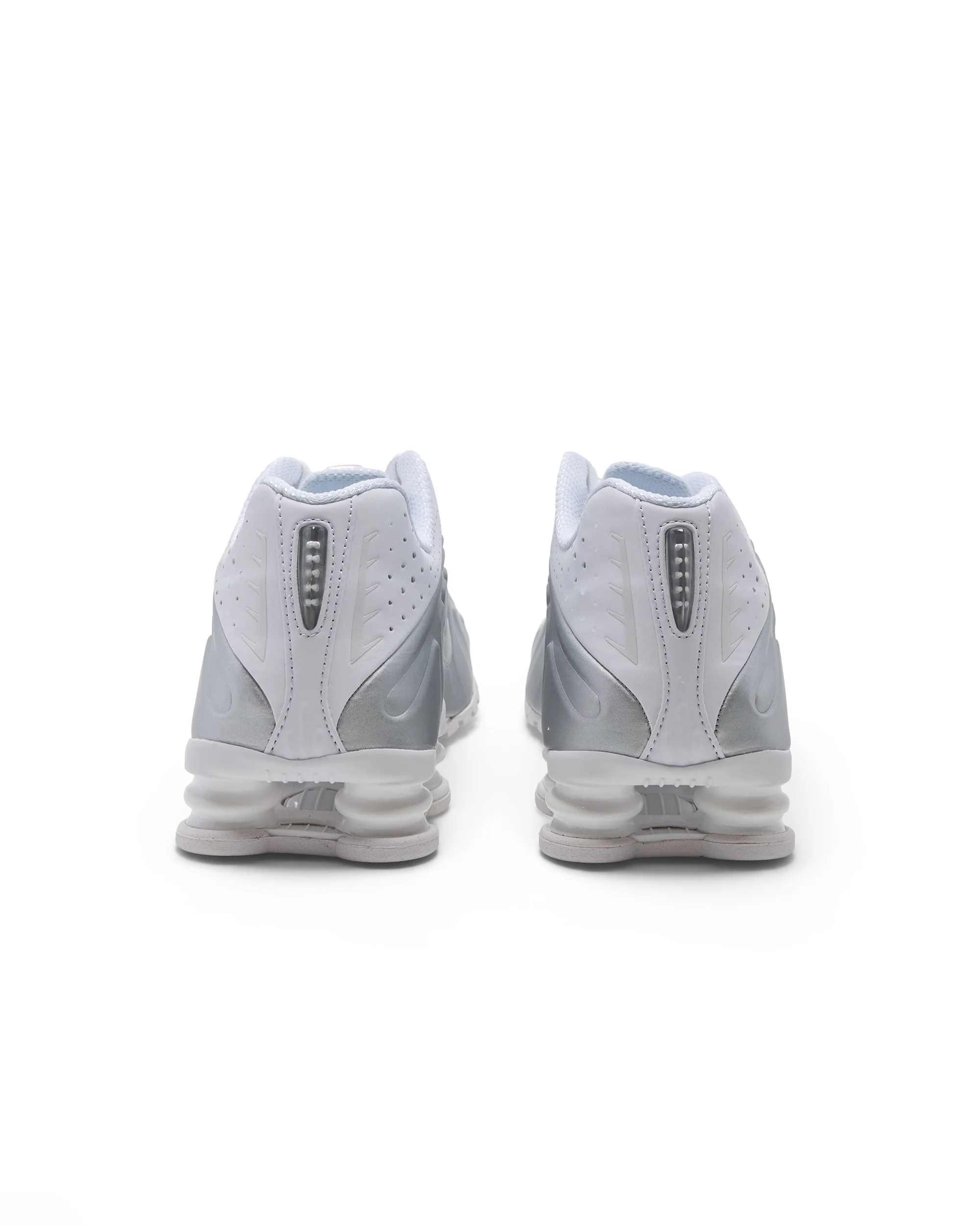 Nike Shox R4 White/Metallic Silver - Image 4