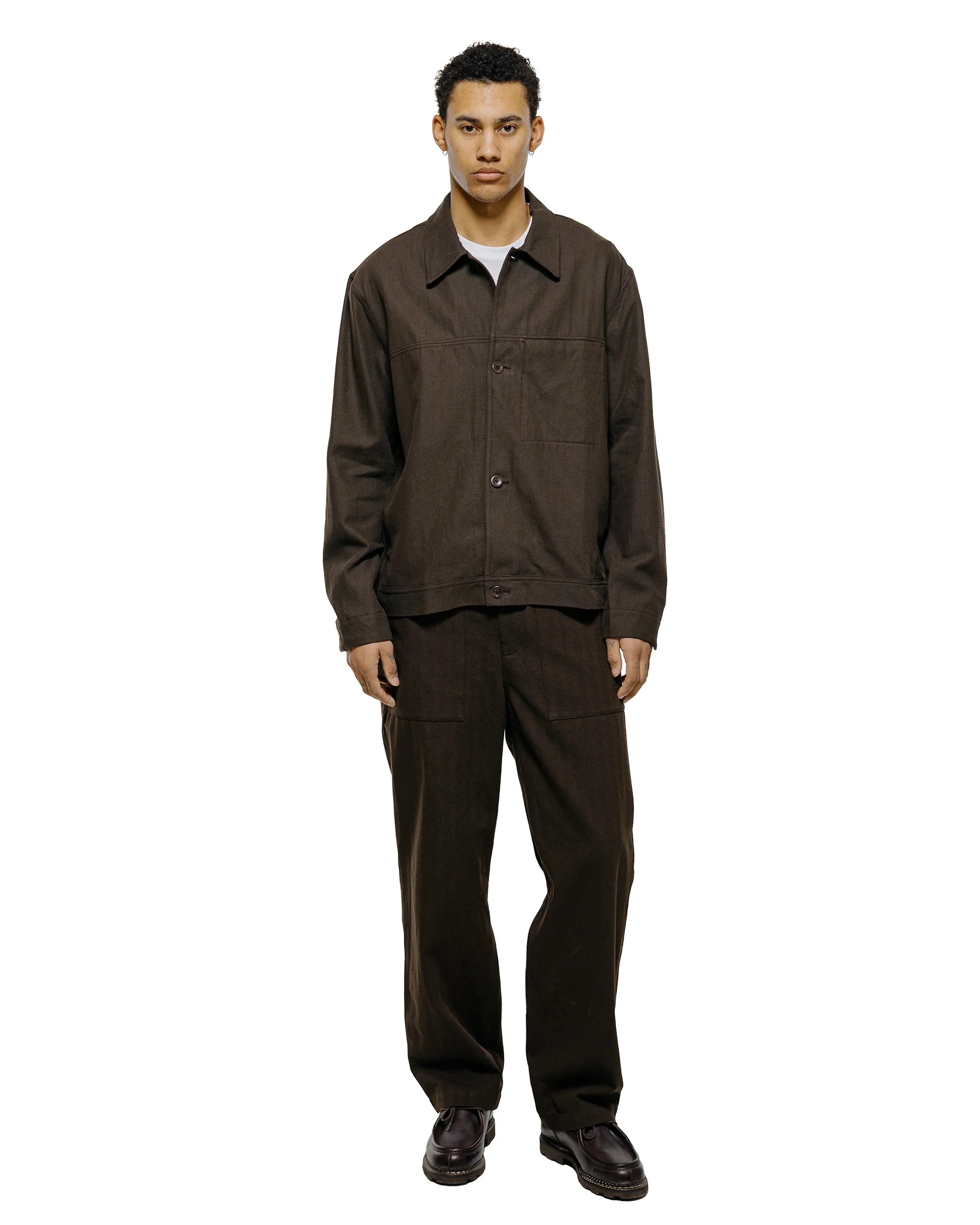 Norse Projects Arresskov Cotton Linen Twill Overshirt Delicioso Brown - Image 4