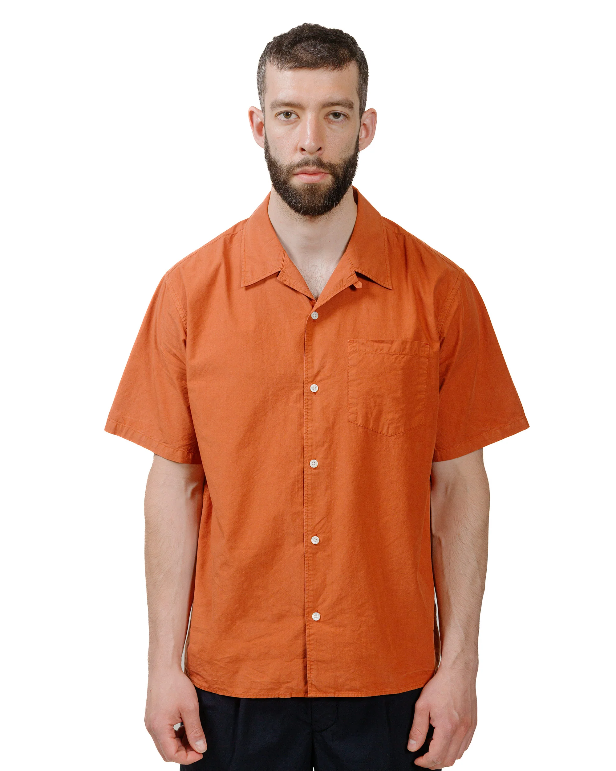 Norse Projects Carsten Cotton Tencel Red Ochre - Image 2