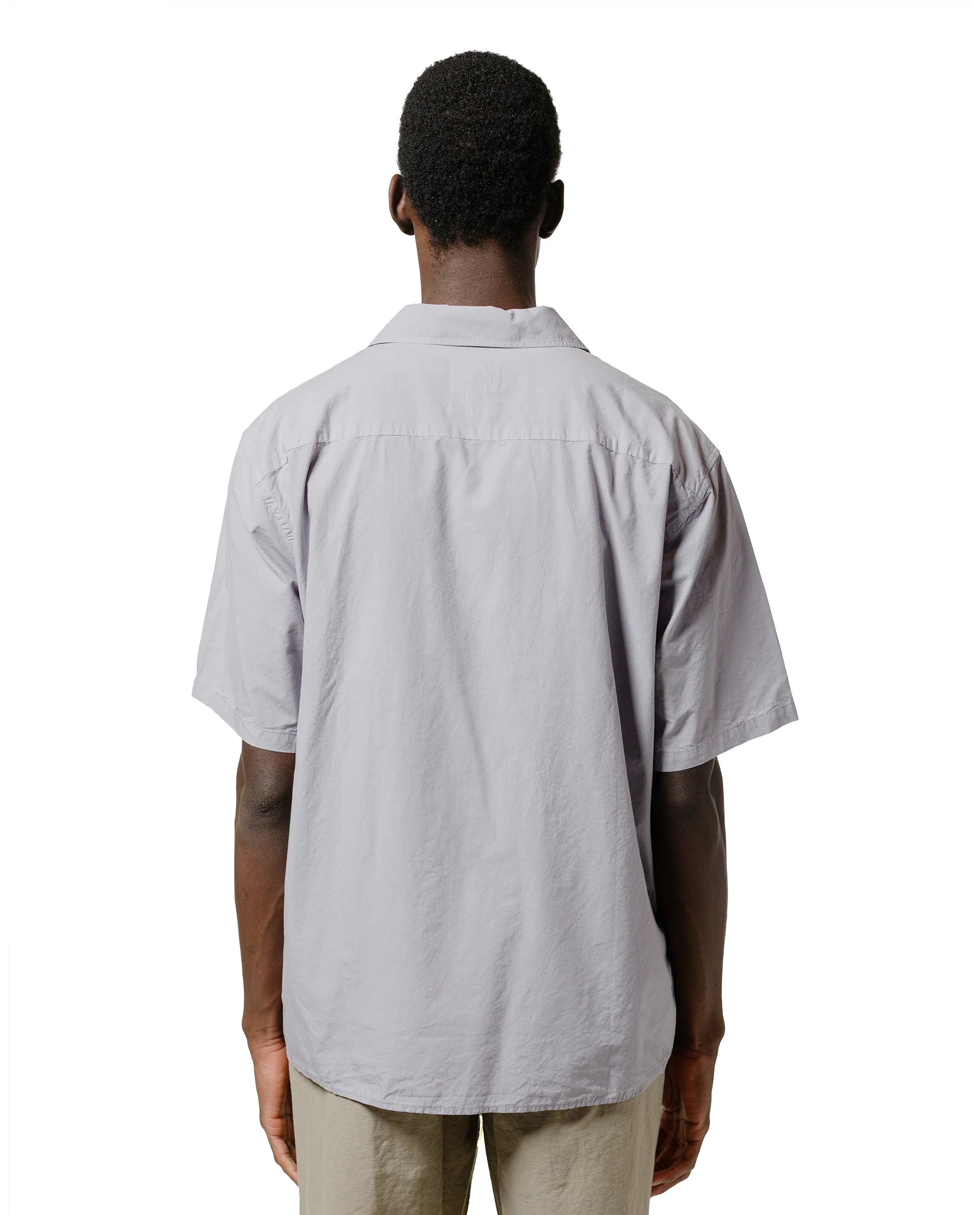 Norse Projects Carsten Cotton Tencel Shirt Crocus Purple - Image 3