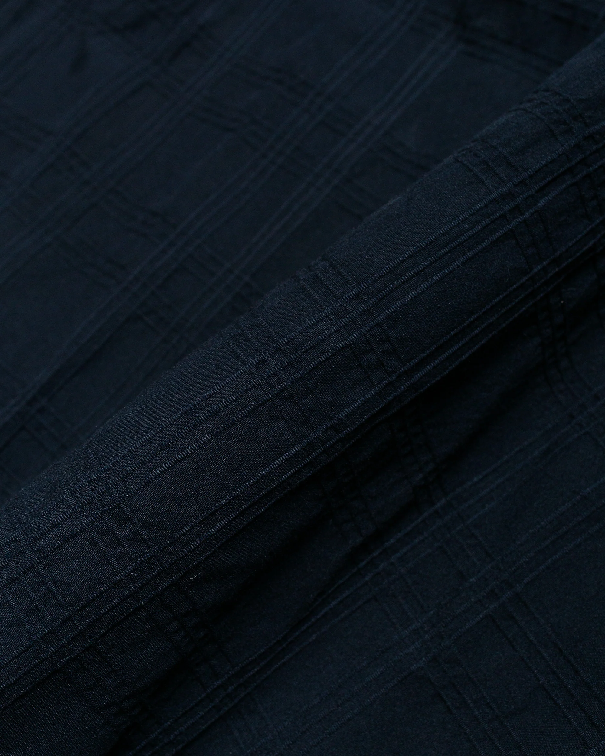 Norse Projects Carsten Relaxed Dobby Check Shirt Dark Navy - Image 5