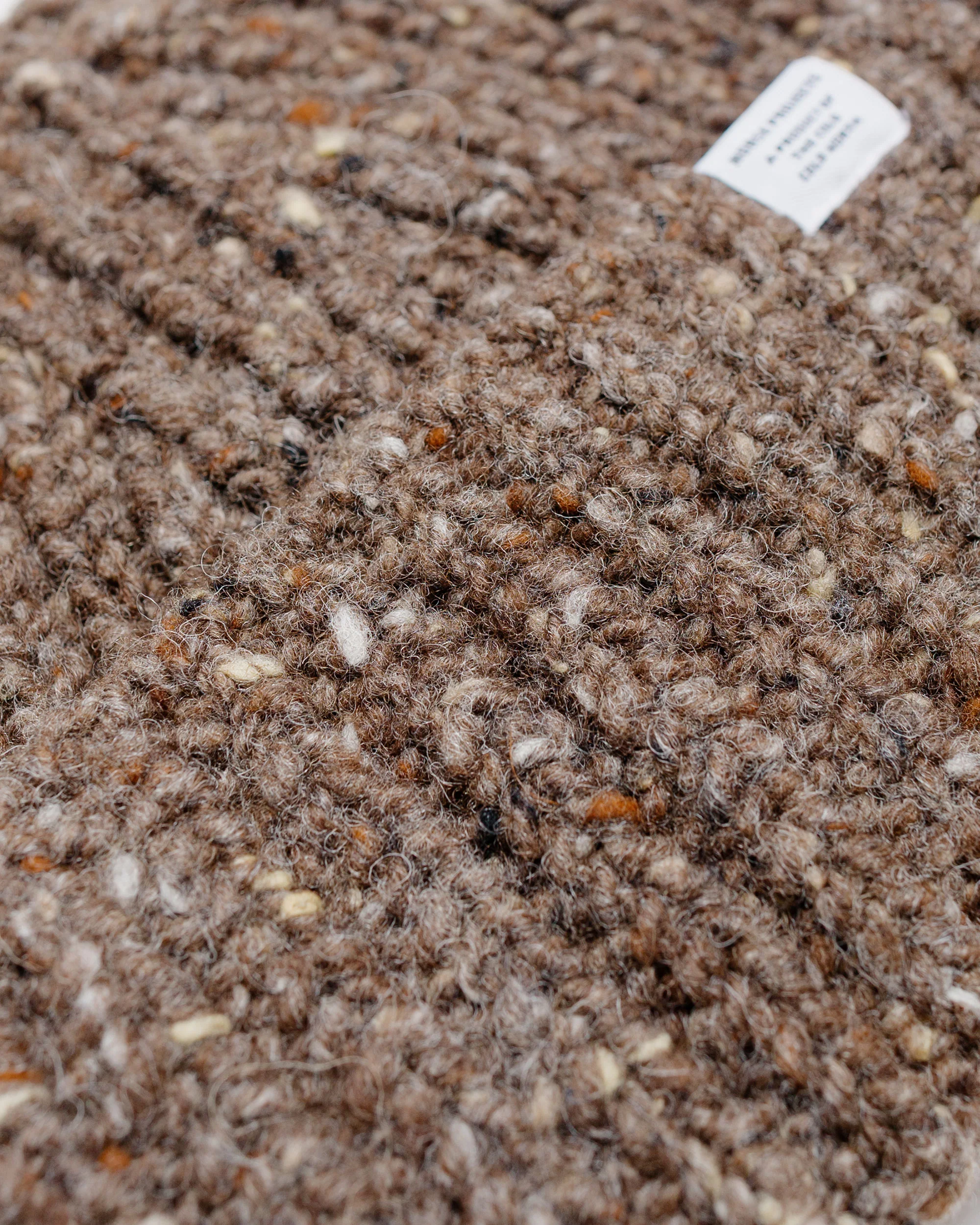 Norse Projects Daniel Donegal Rib Beanie Seal Brown - Image 2