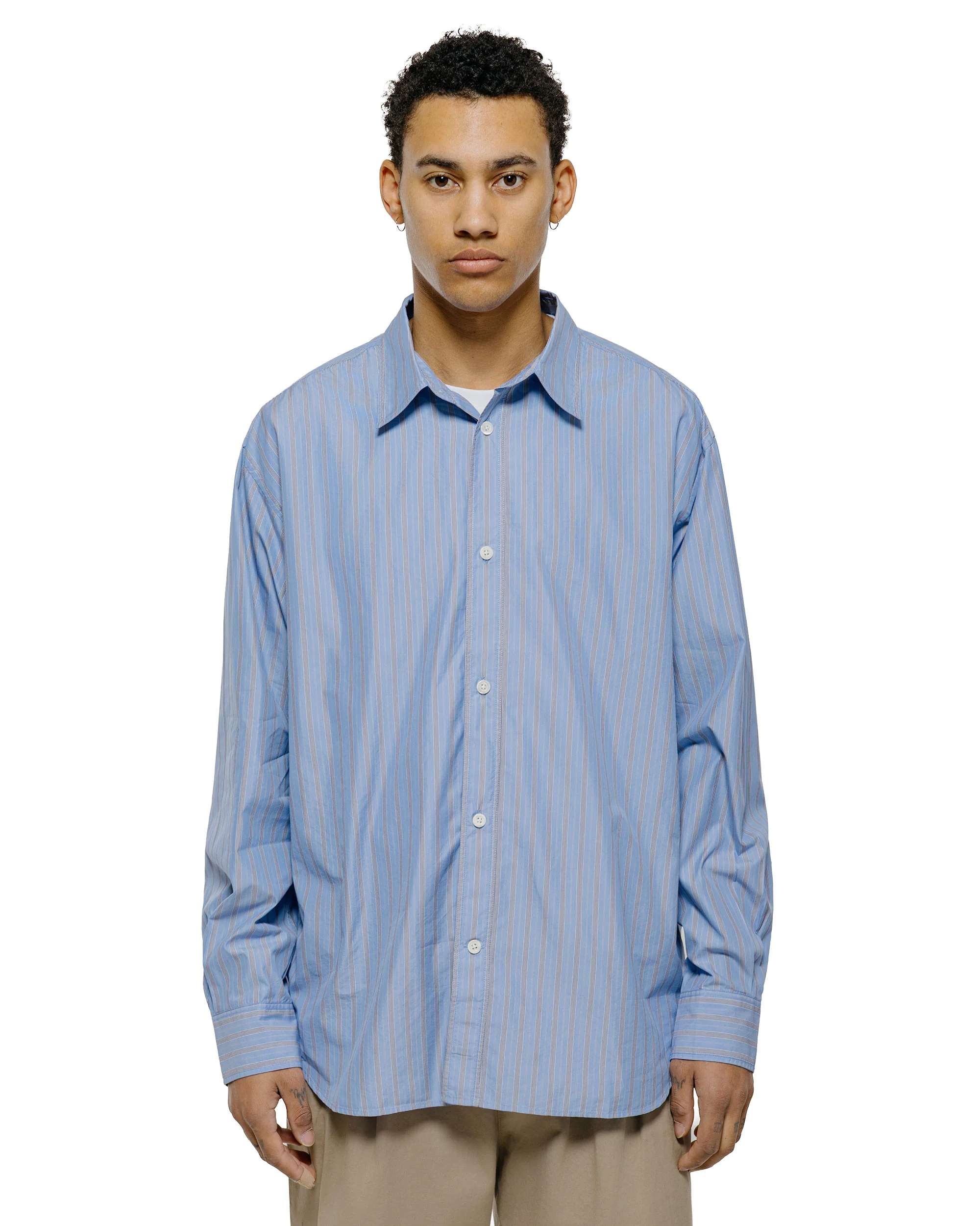 Norse Projects Espevik Fine Oversize Shirt Bel Air Blue - Image 2