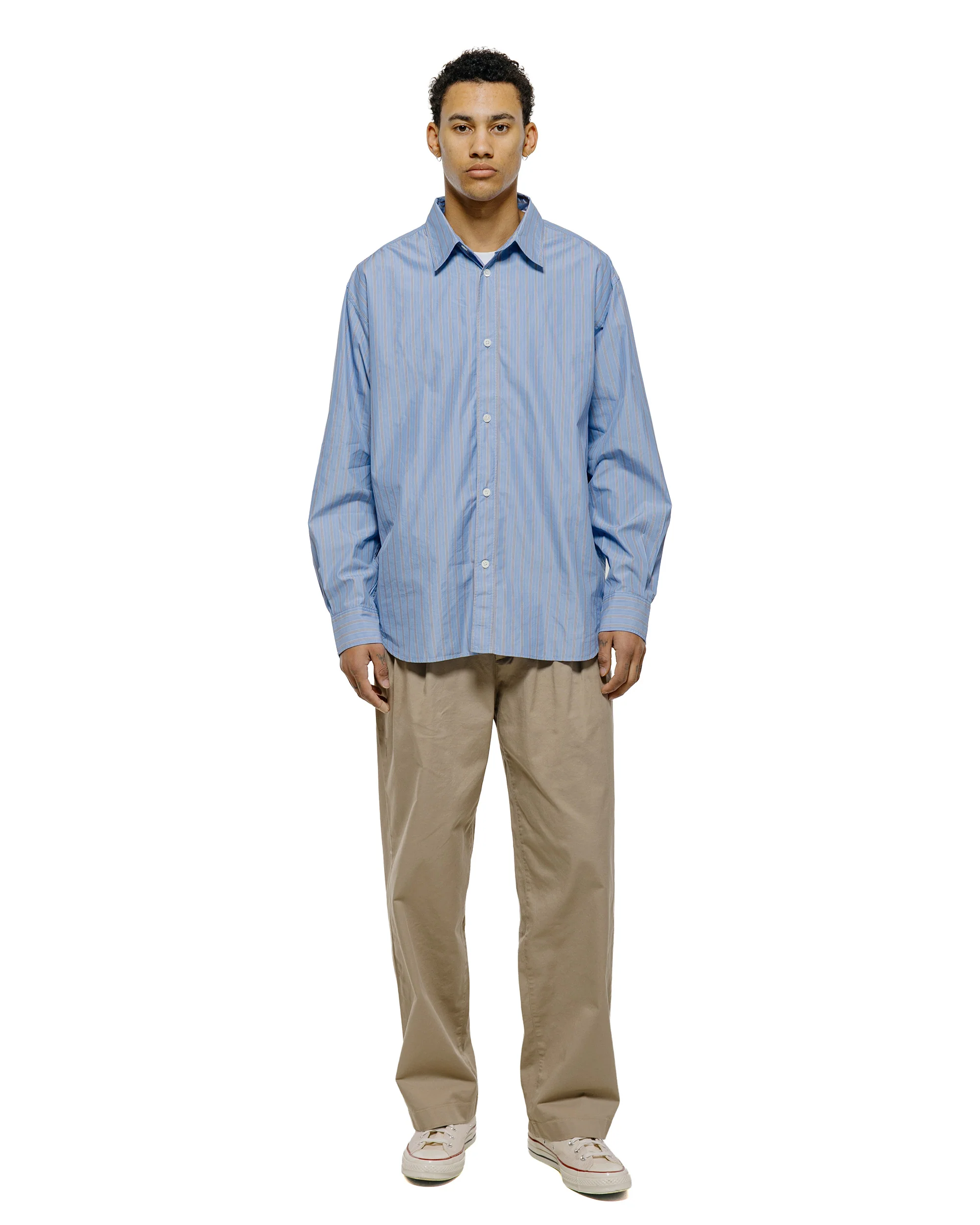 Norse Projects Espevik Fine Oversize Shirt Bel Air Blue - Image 4