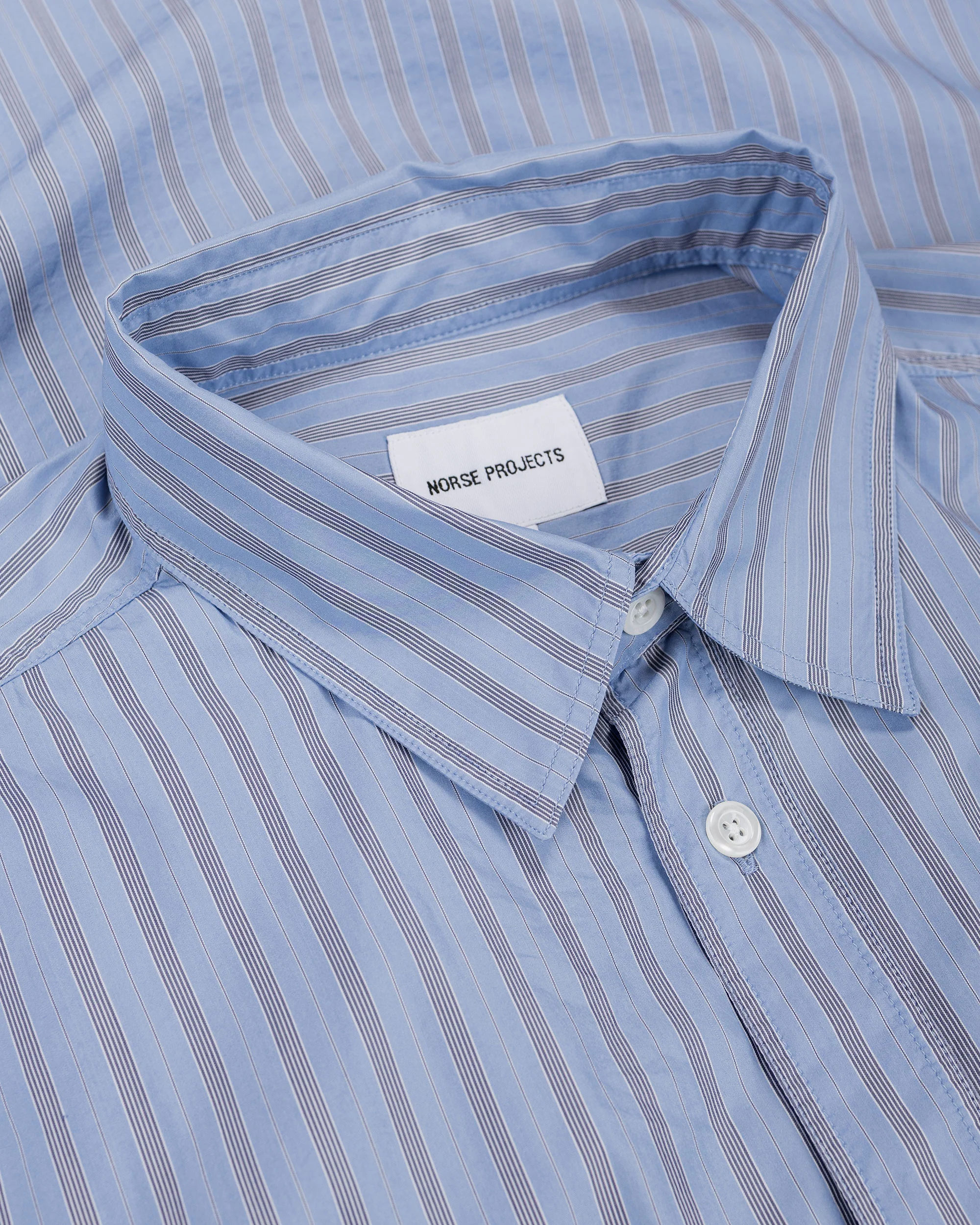Norse Projects Espevik Fine Oversize Shirt Bel Air Blue - Image 5