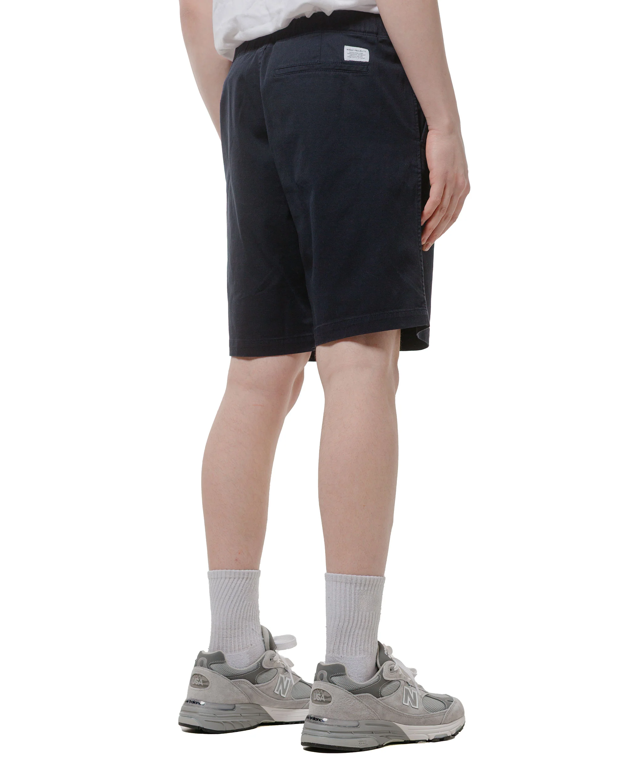 Norse Projects Ezra Stretch Twill Shorts Dark Navy - Image 3