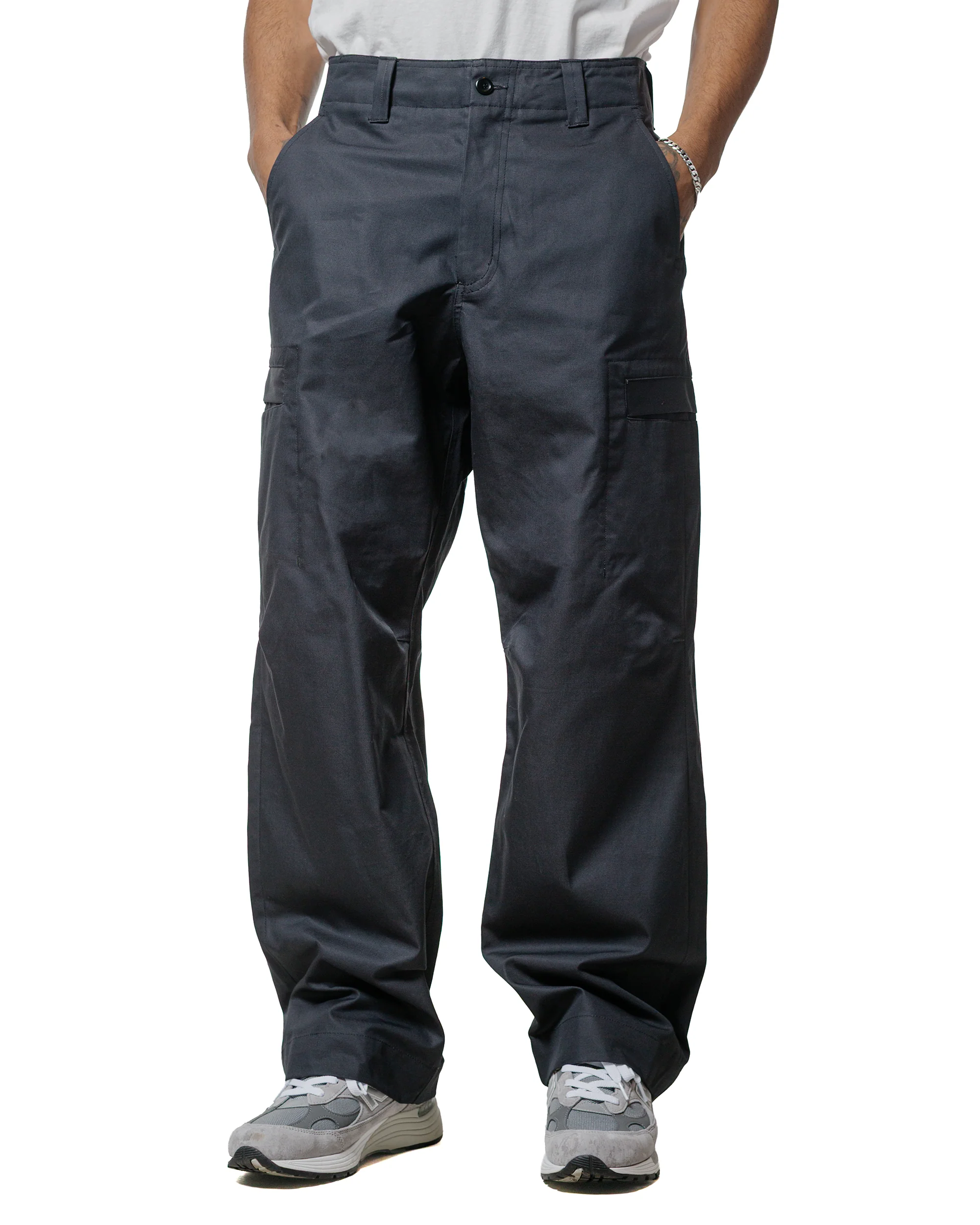 Norse Projects Hans Gear Cotton Twill Cargo Pants Charcoal Grey - Image 2