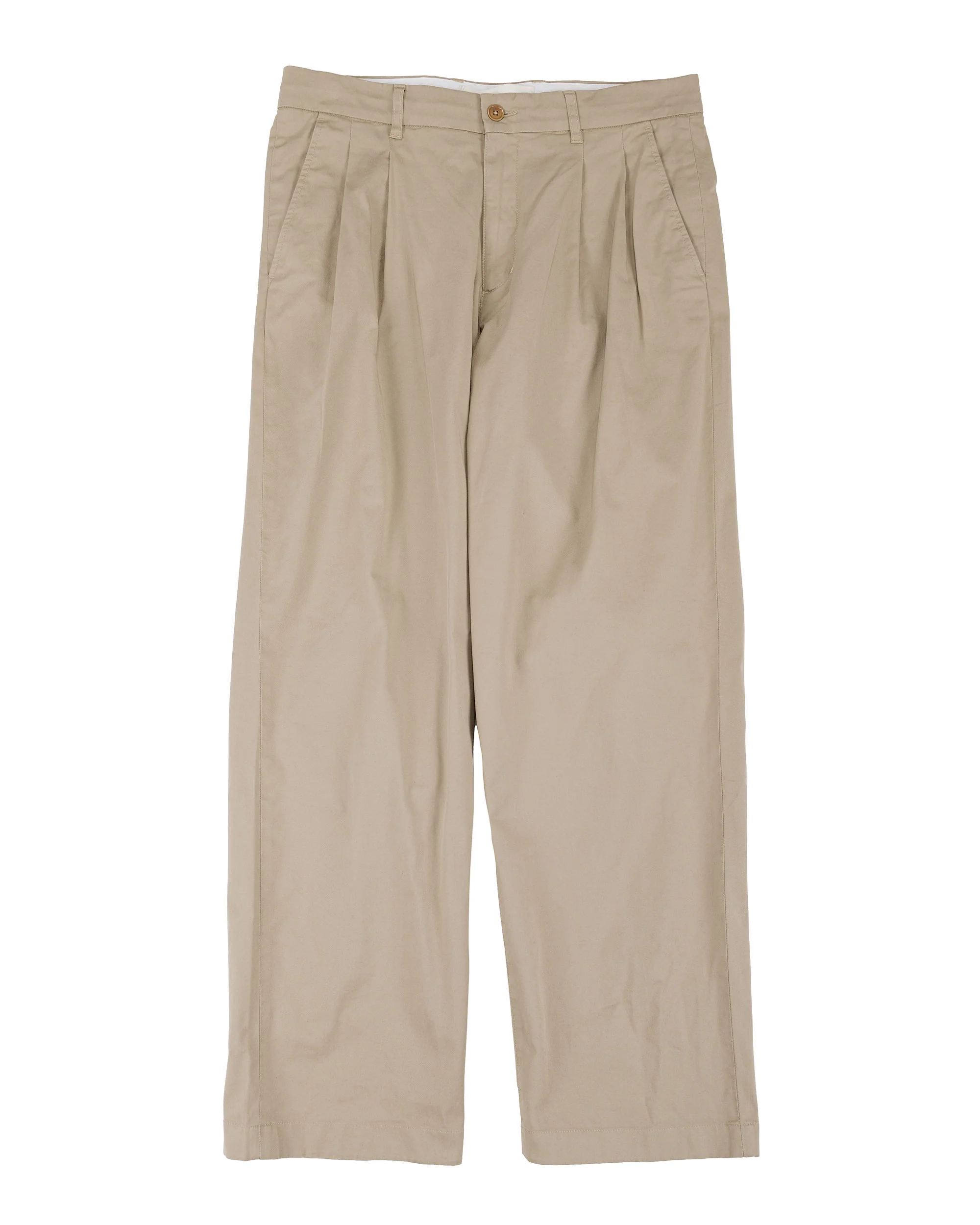 Norse Projects Hestur Relaxed Twill Pleated Trouser Light Khaki