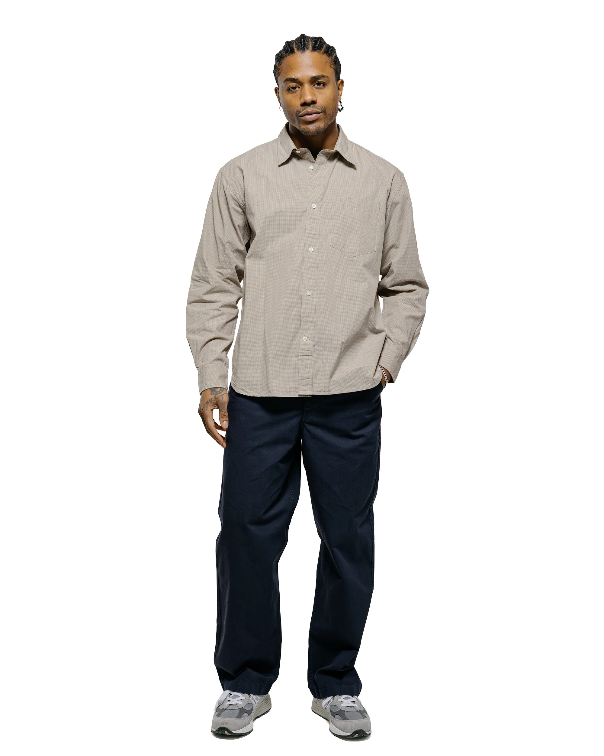 Norse Projects Kvitfjell Relaxed Cotton Twill Pant Dark Navy - Image 4