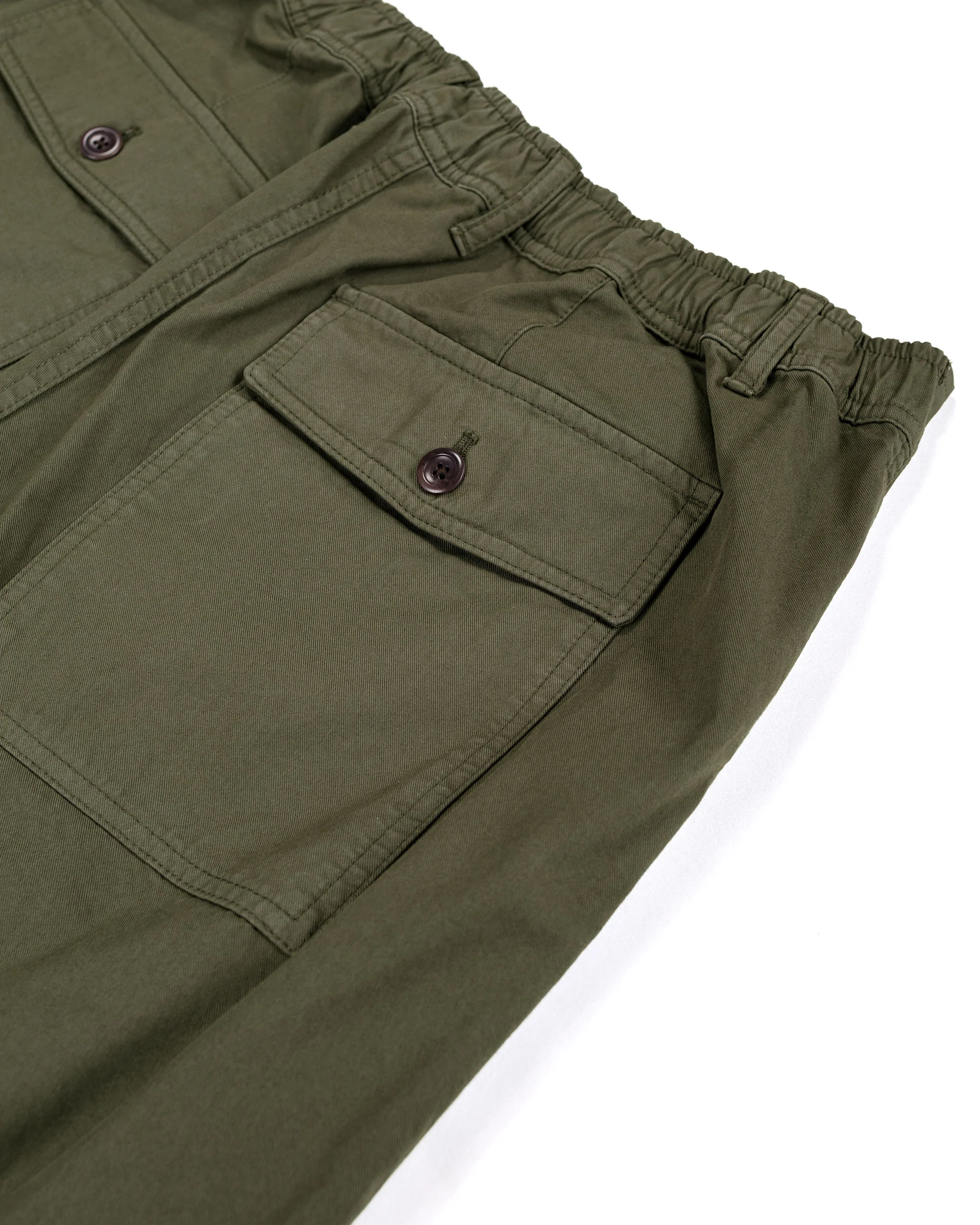 Norse Projects Kvitfjell Relaxed Cotton Twill Short Olive Night - Image 5