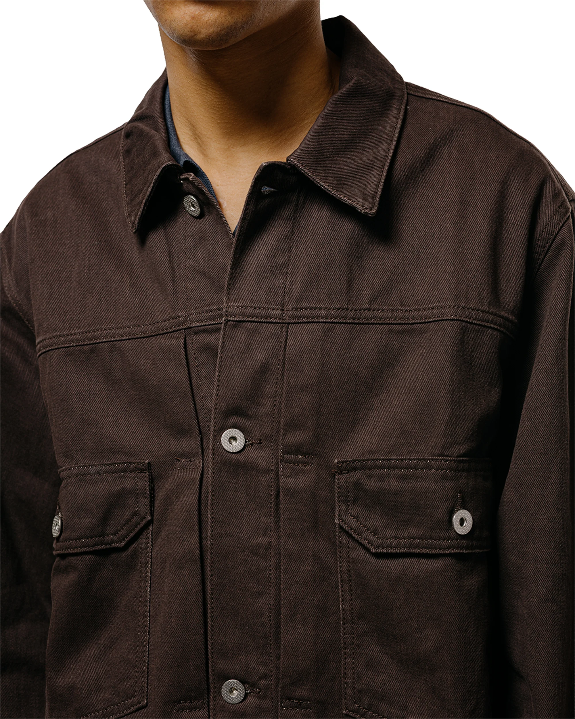 Norse Projects Storadal Resist Dyed Twill Type II Jacket Shale - Image 3