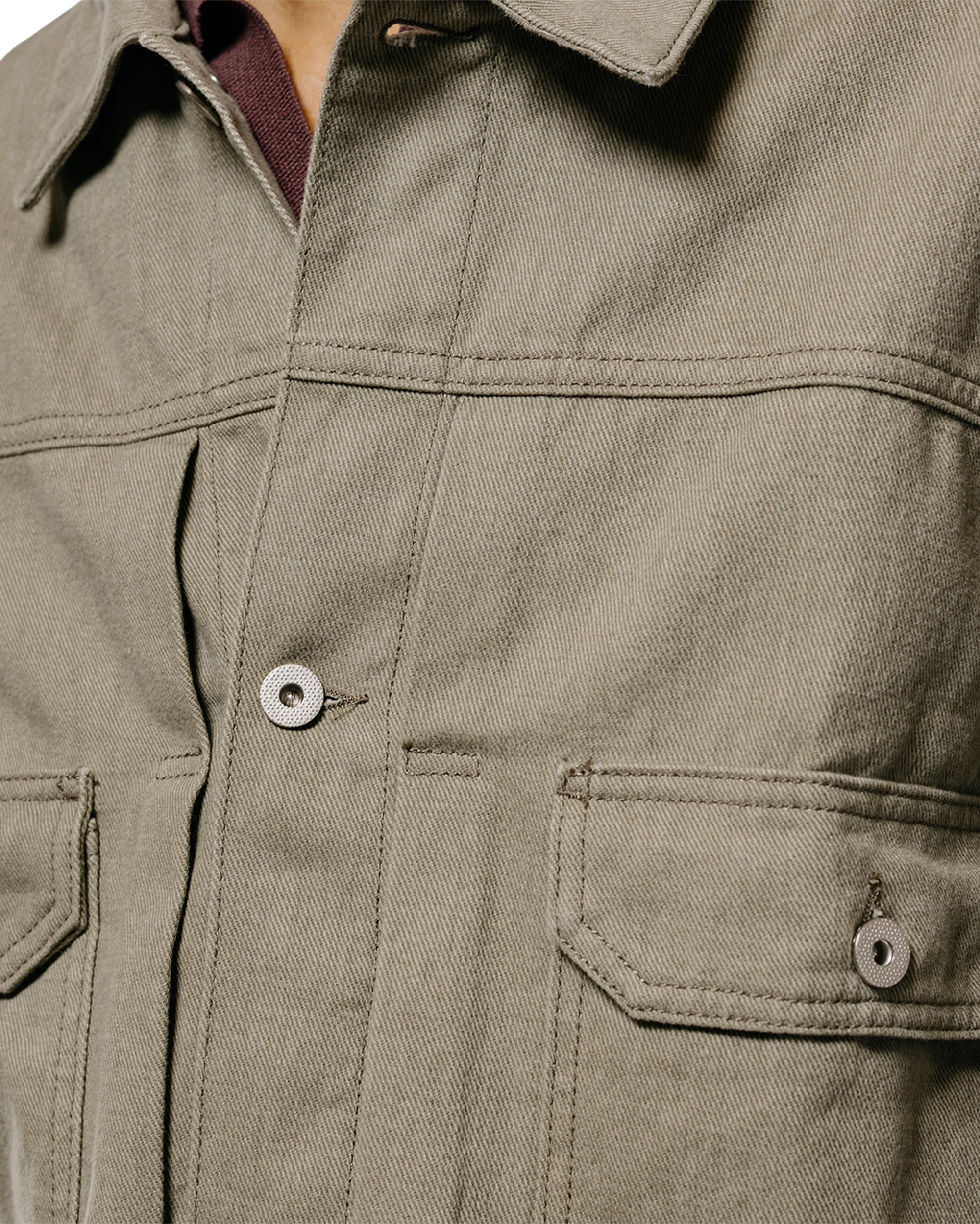 Norse Projects Storadal Resist Dyed Twill Type II Jacket Vetiver - Image 3