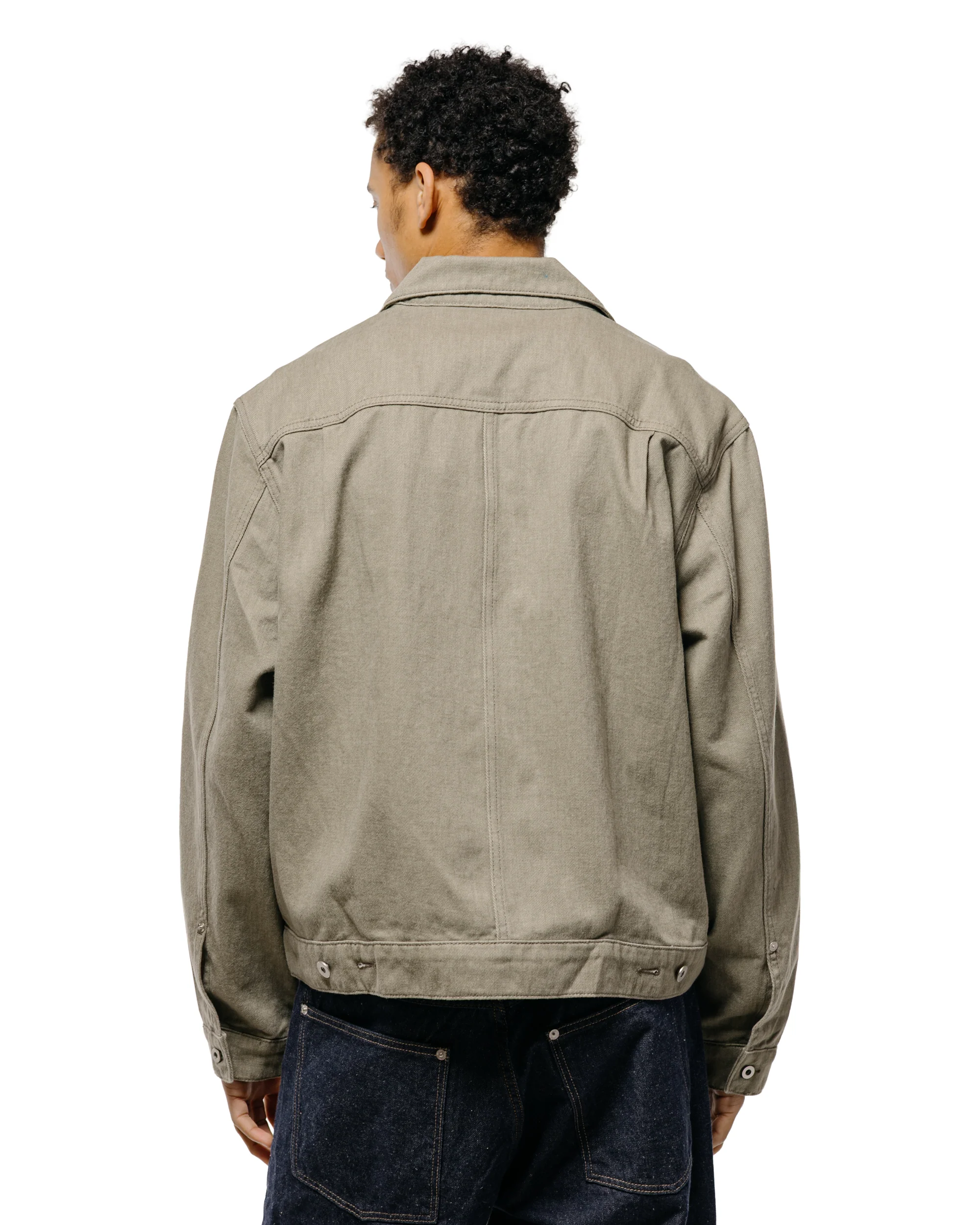 Norse Projects Storadal Resist Dyed Twill Type II Jacket Vetiver - Image 4
