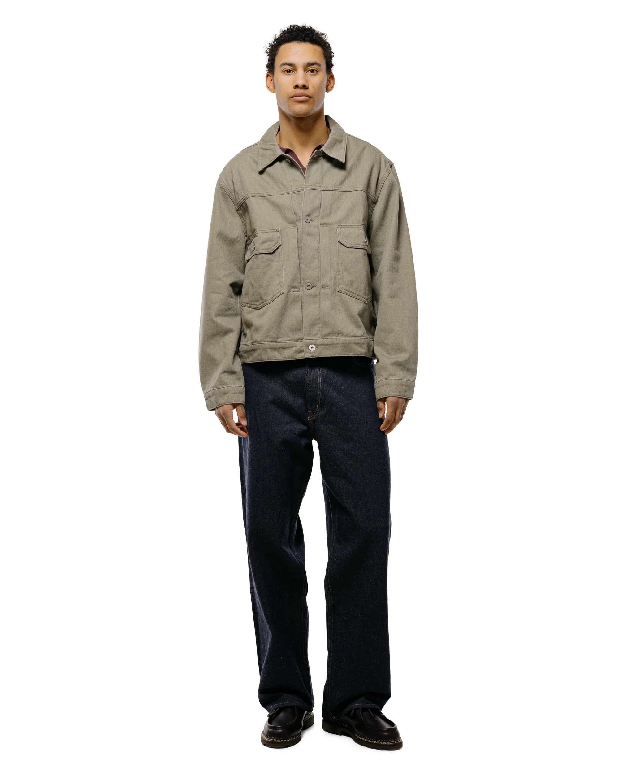 Norse Projects Storadal Resist Dyed Twill Type II Jacket Vetiver - Image 5