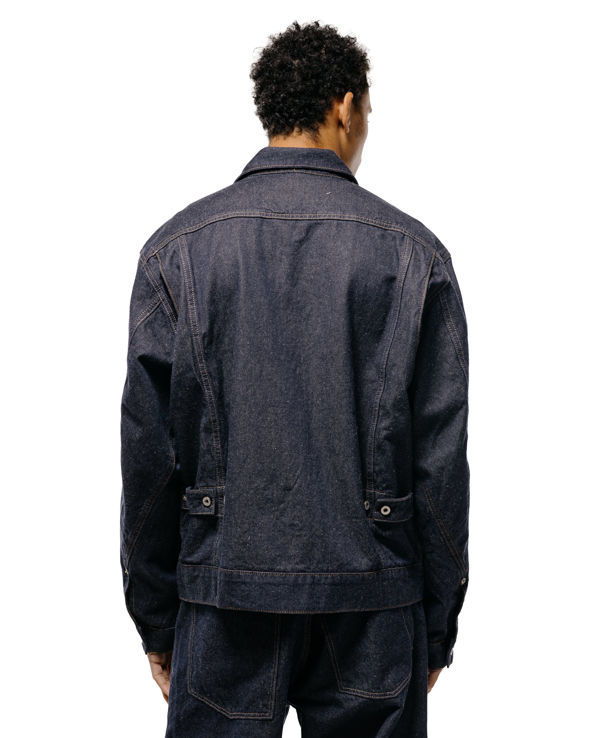 Norse Projects Svendborg Broken Twill Cotton Linen Denim Jacket Indigo - Image 4