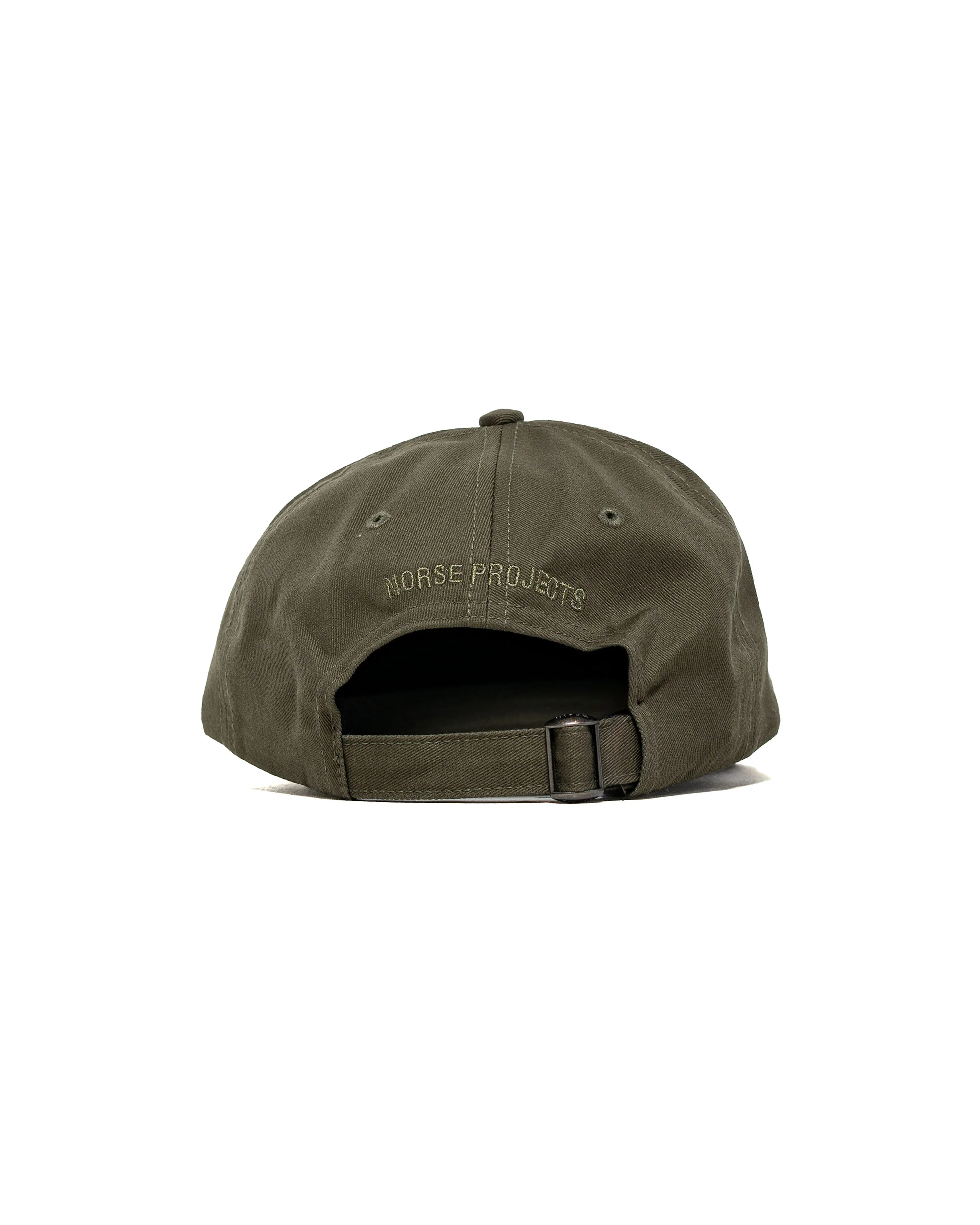 Norse Projects Twill Sports Cap Olive Night - Image 2