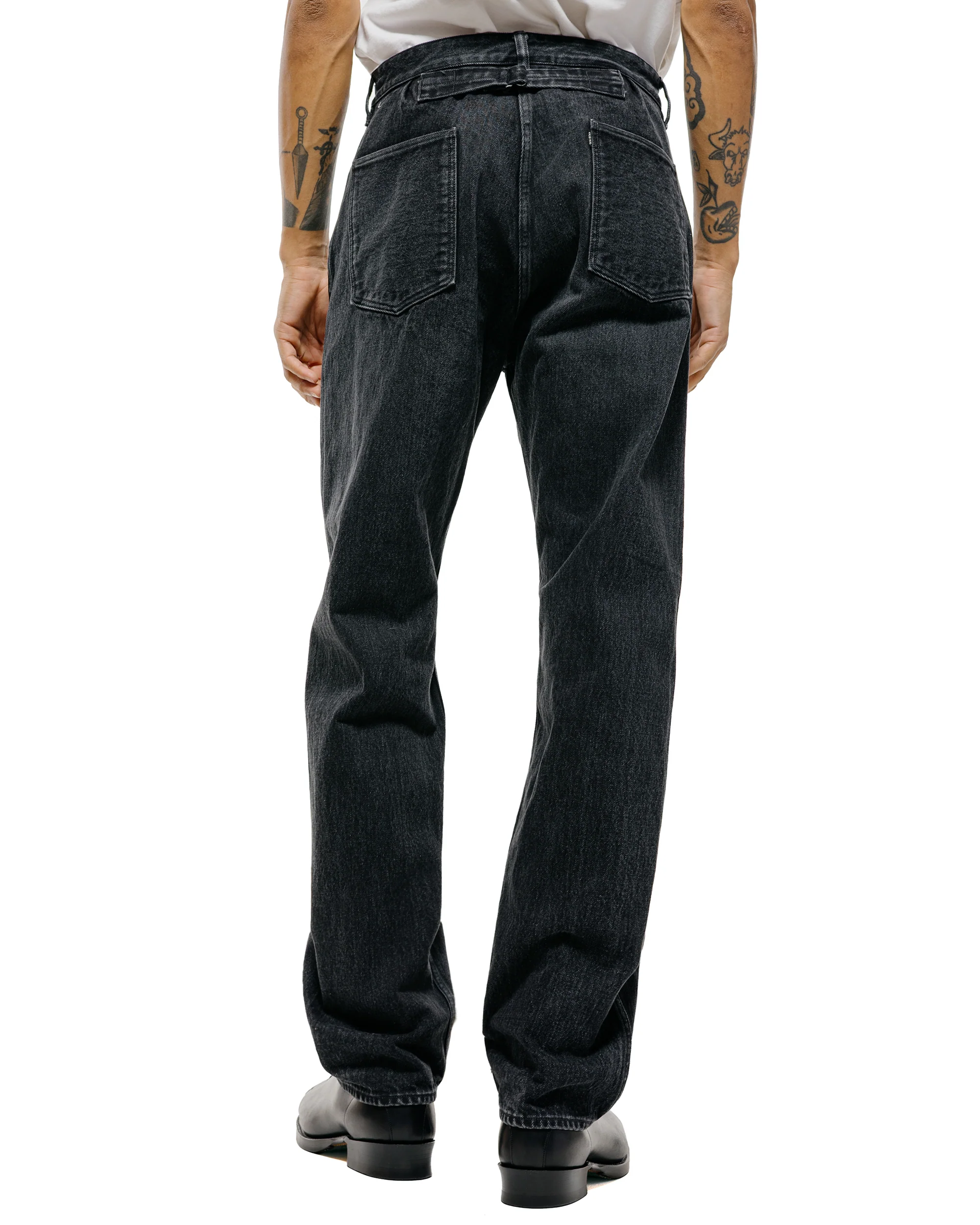 Old Joe Flat-Back Jean Trouser'946' Graphite - Image 3