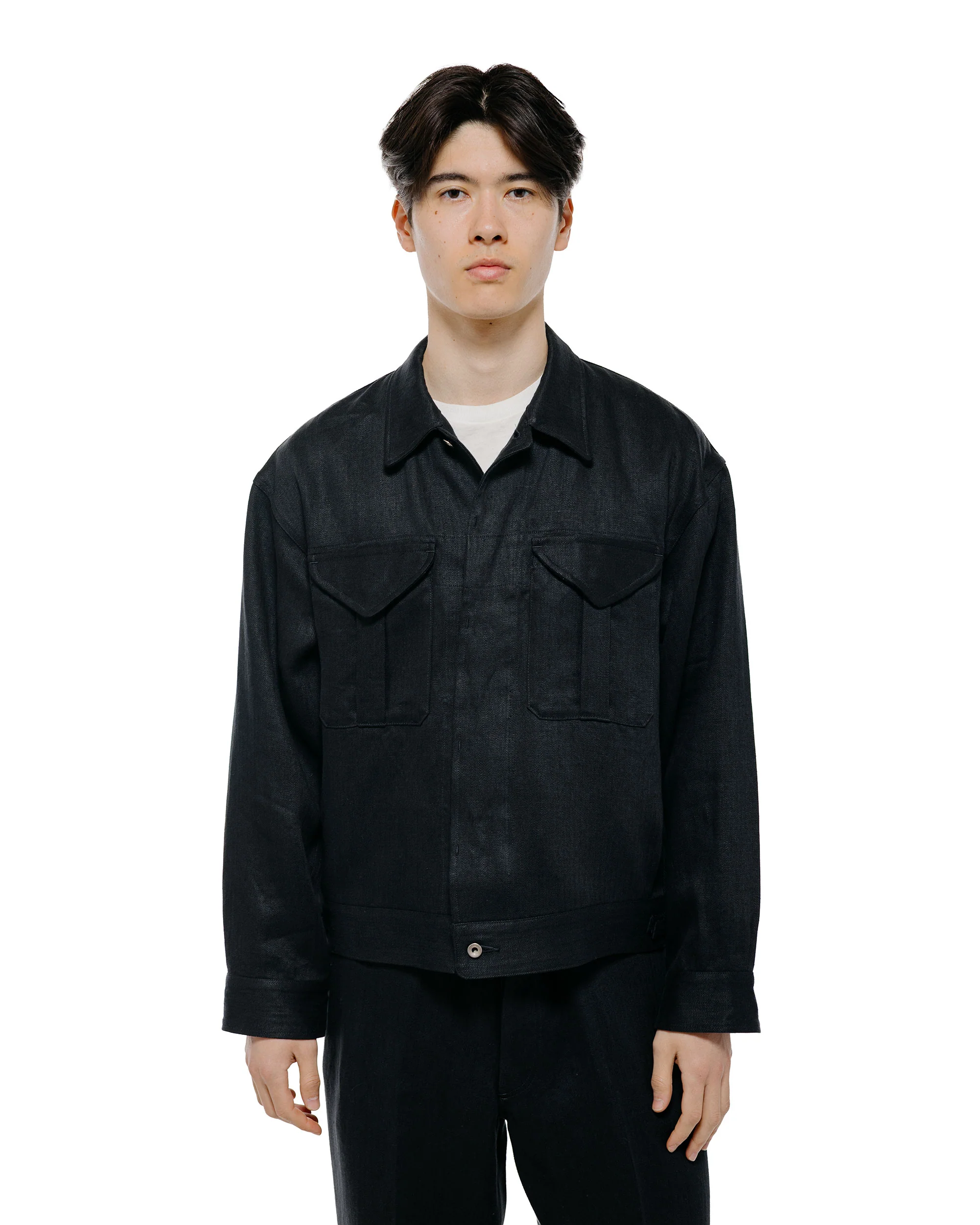 Old Joe Fly-Front Arthur Jacket Black - Image 2