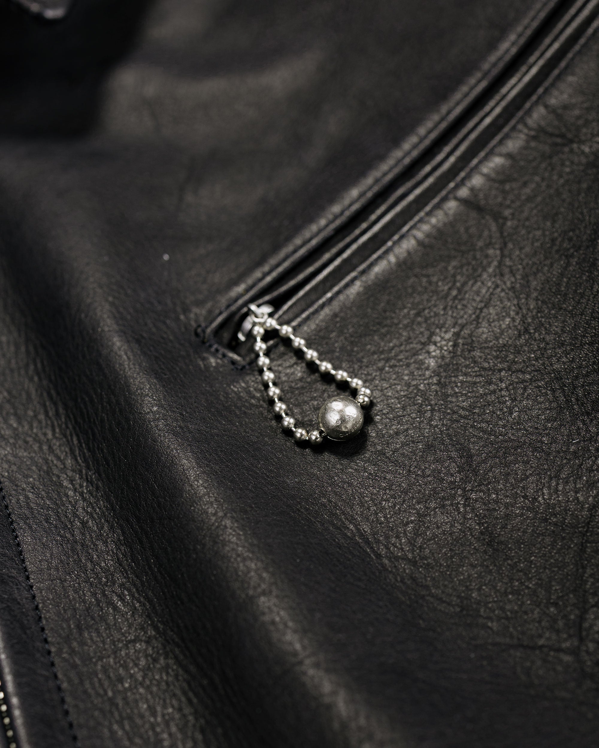 Old Joe Patina Horse-Hide Hercules Jacket Patina Black - Image 6