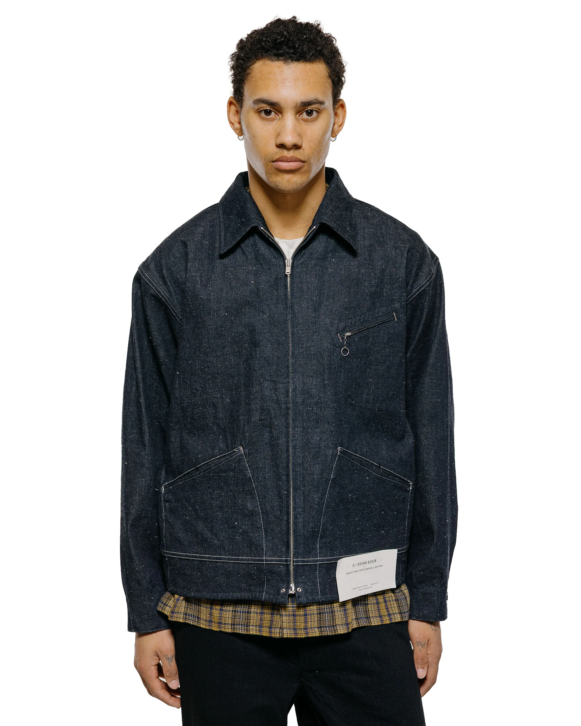 Old Joe Erwin Zip Jacket Indigo - Image 2