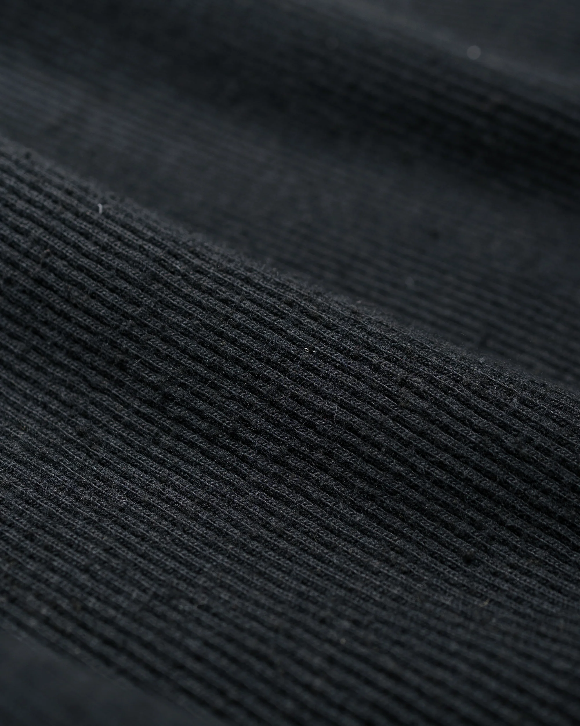 Old Joe V-Neck Silk Nep Ribed Tops Onyx - Image 6