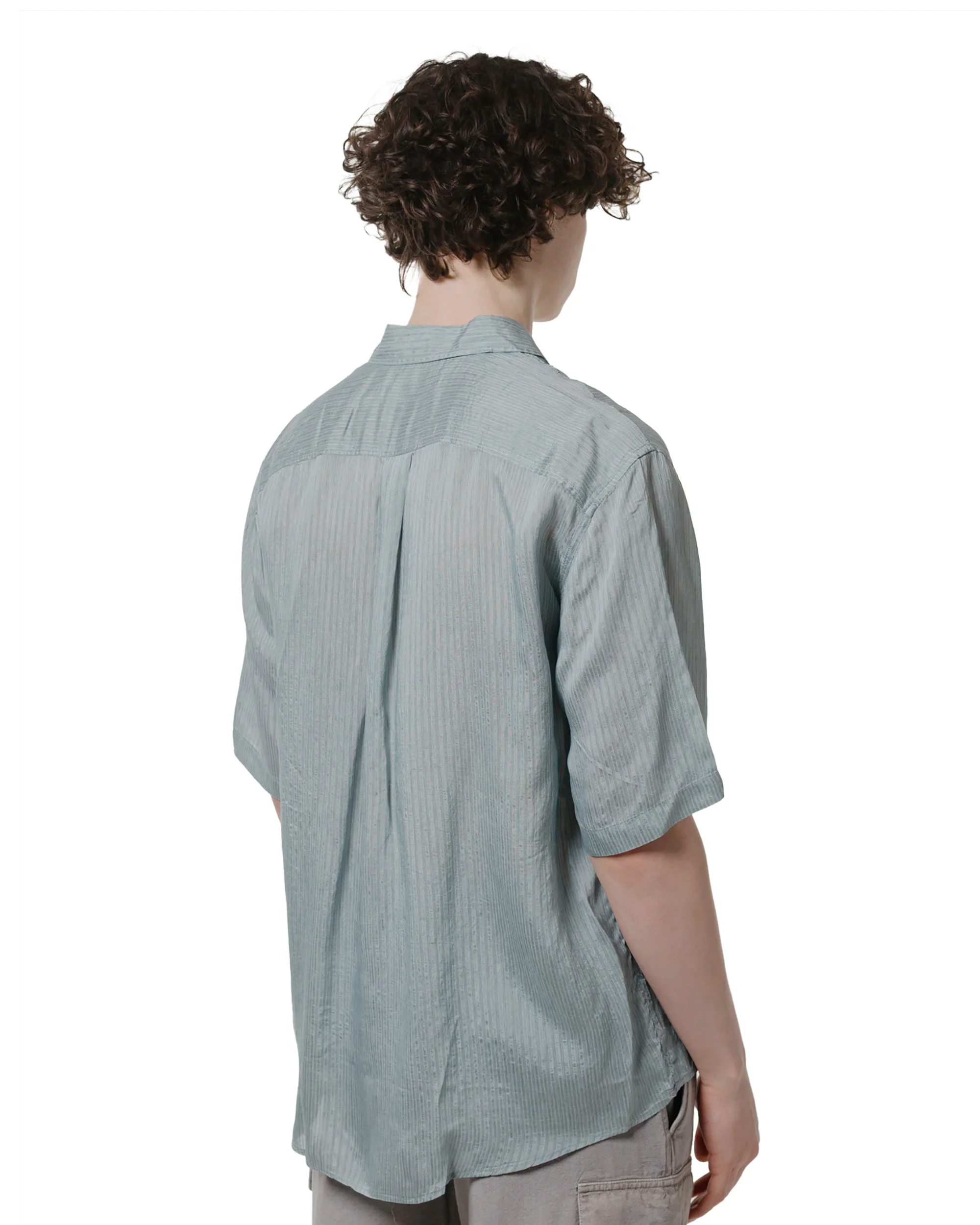 Our Legacy Beyond Shirt Shortsleeve Geo Stripe Ceremonial Viscose - Image 3