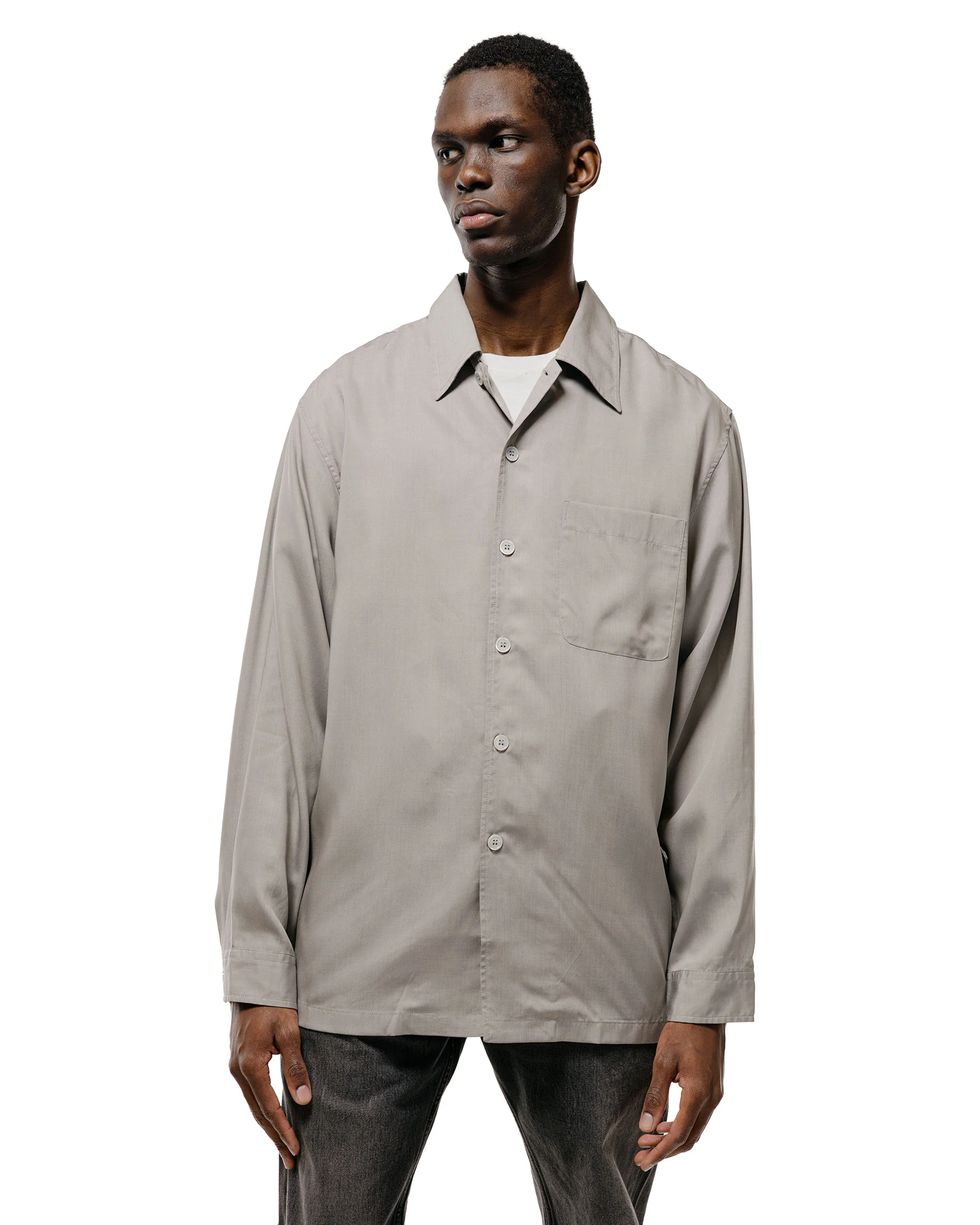 Our Legacy Every Shirt Willow Grey Softflow Tencel - Image 2
