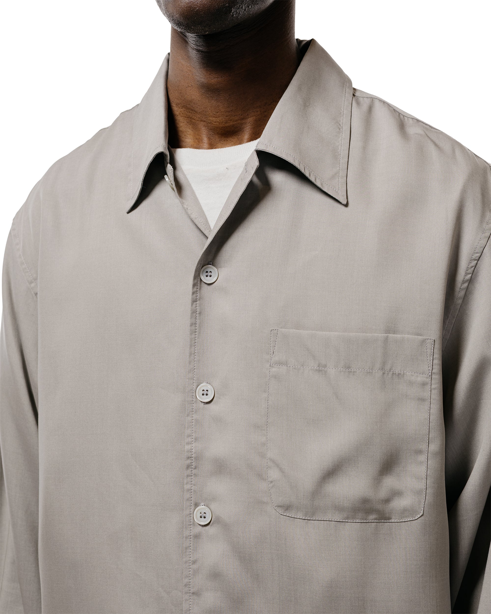 Our Legacy Every Shirt Willow Grey Softflow Tencel - Image 3