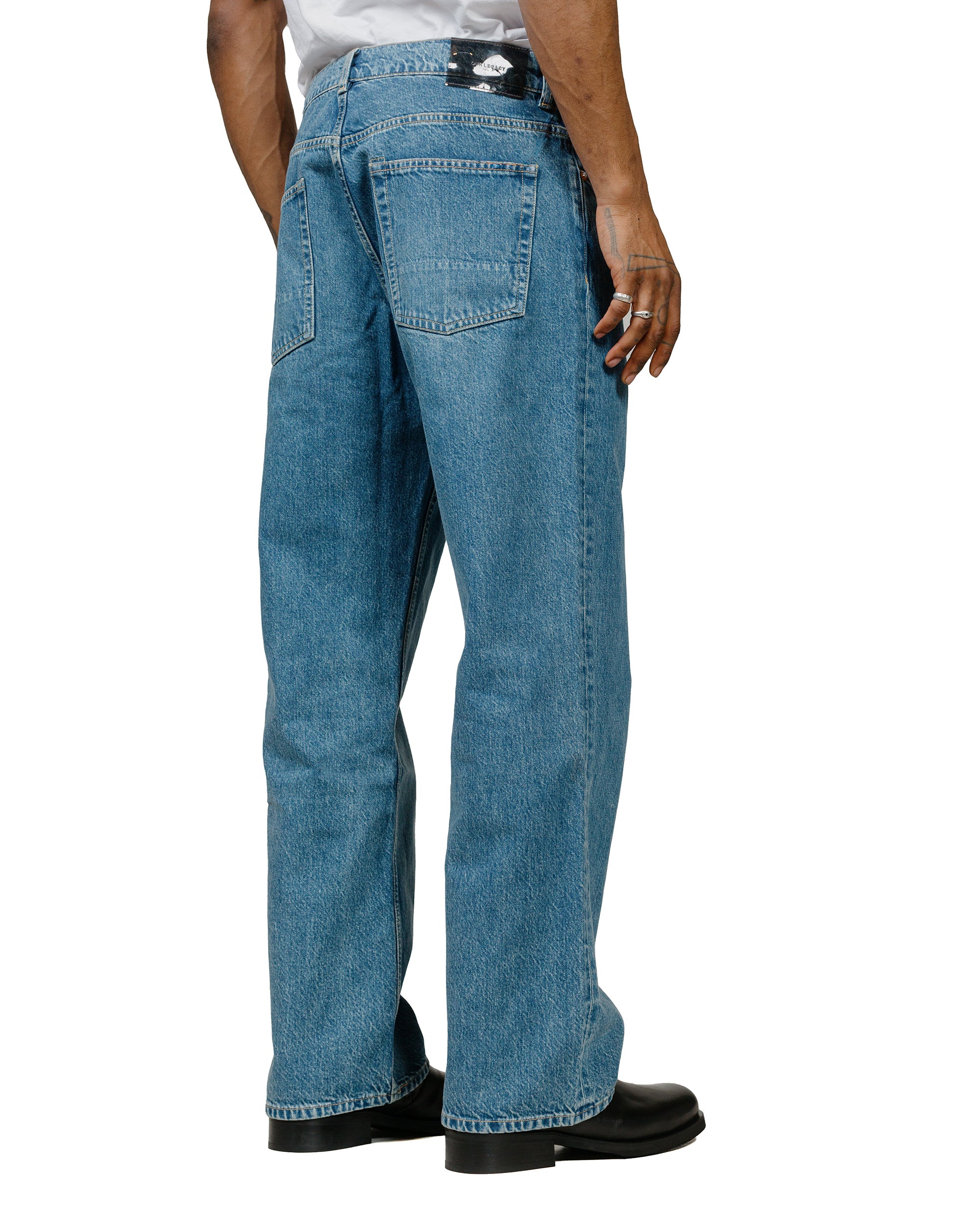 Our Legacy Third Cut Blue Tech Wash Denim - Image 3