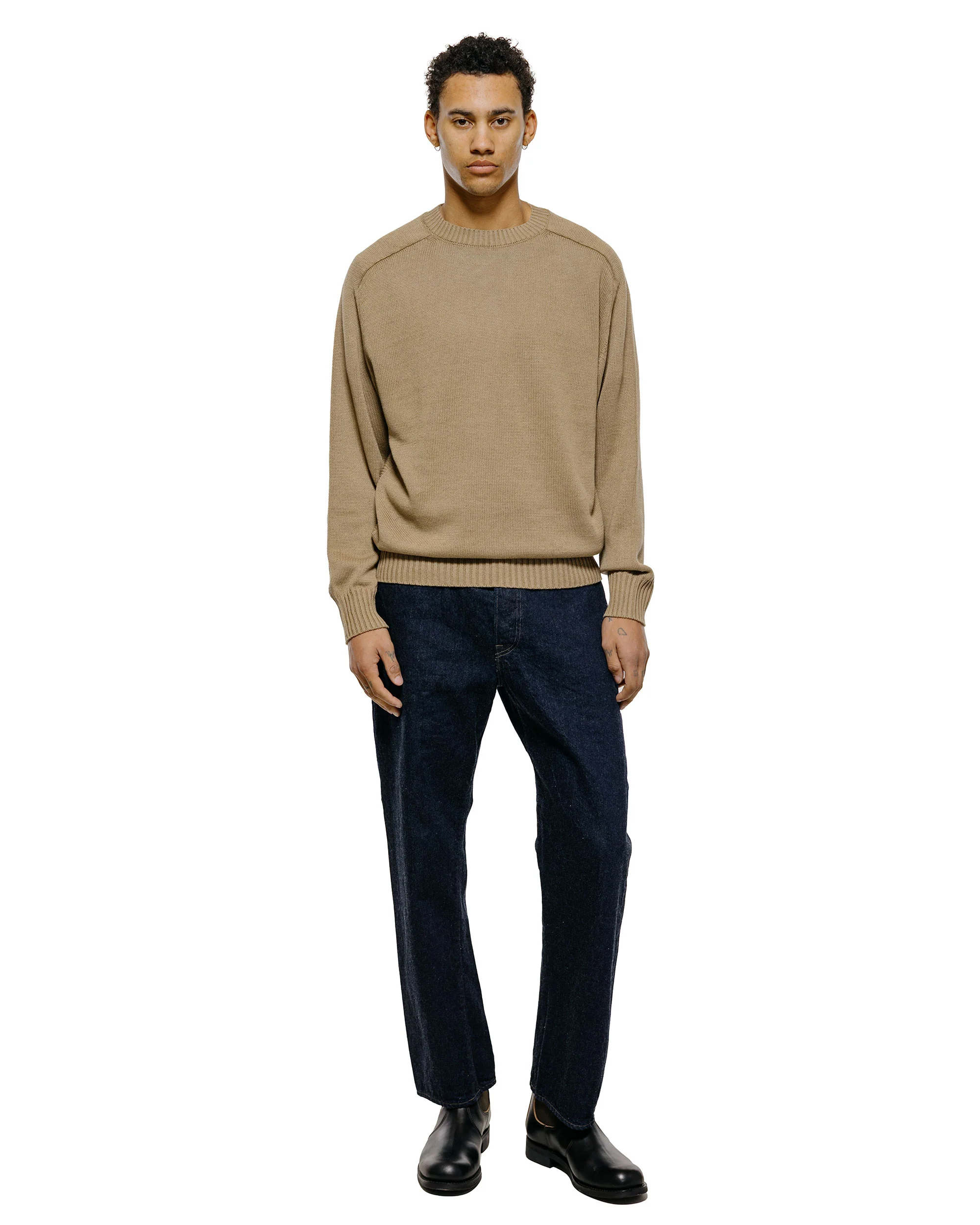 Phigvel C/L Crewneck Knit Sand Beige - Image 4