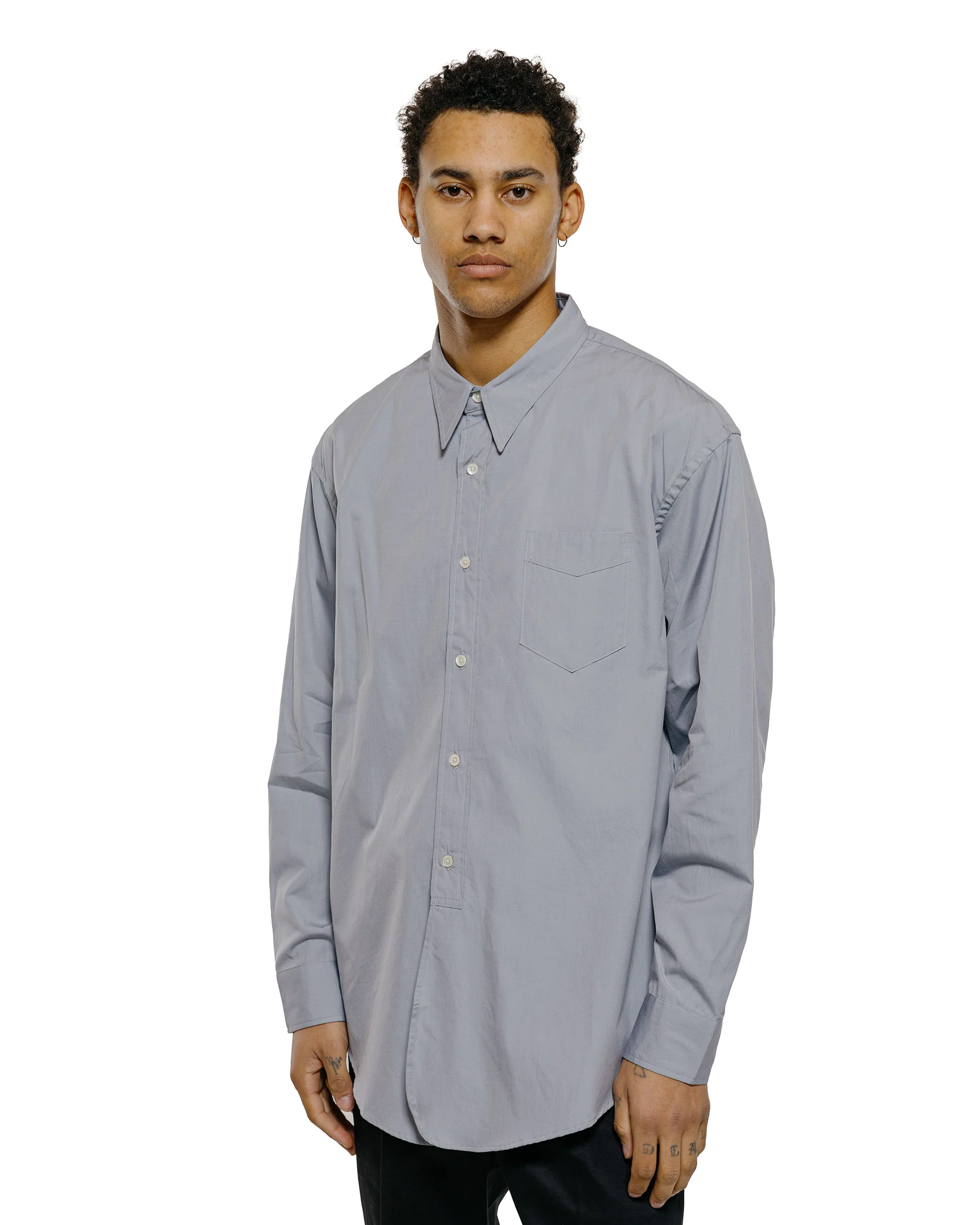 Phigvel Classic Long Dress Shirt Old Sax - Image 2